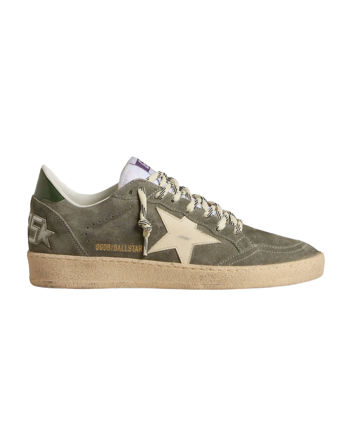 Women | Ball Star with Cream Star & Green Heel Tab | Green x Cream x Black - Image 4