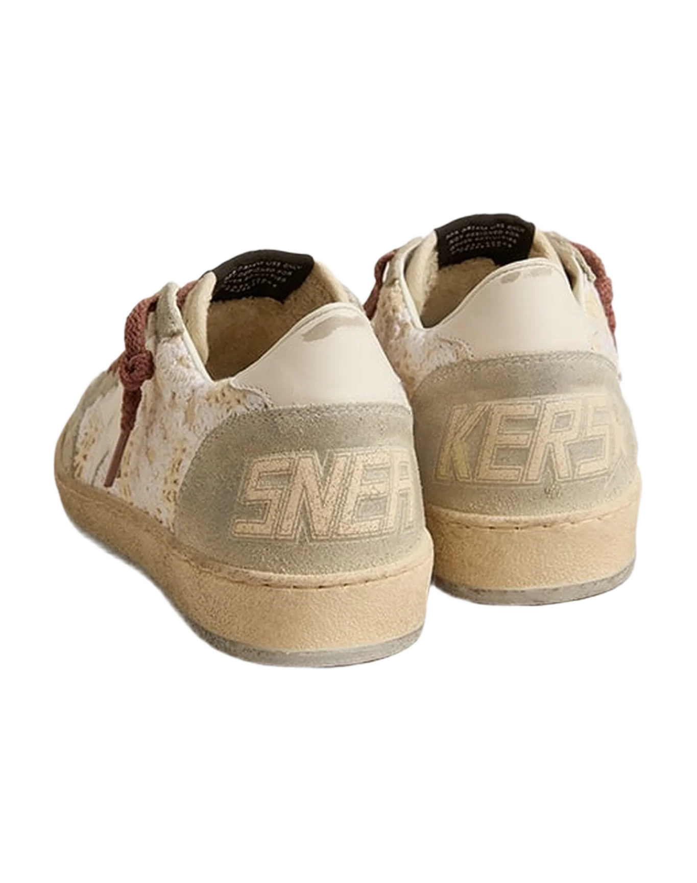 Women | Ball Star with White Star & Embroidery | Beige x Milk x Ice - Image 3