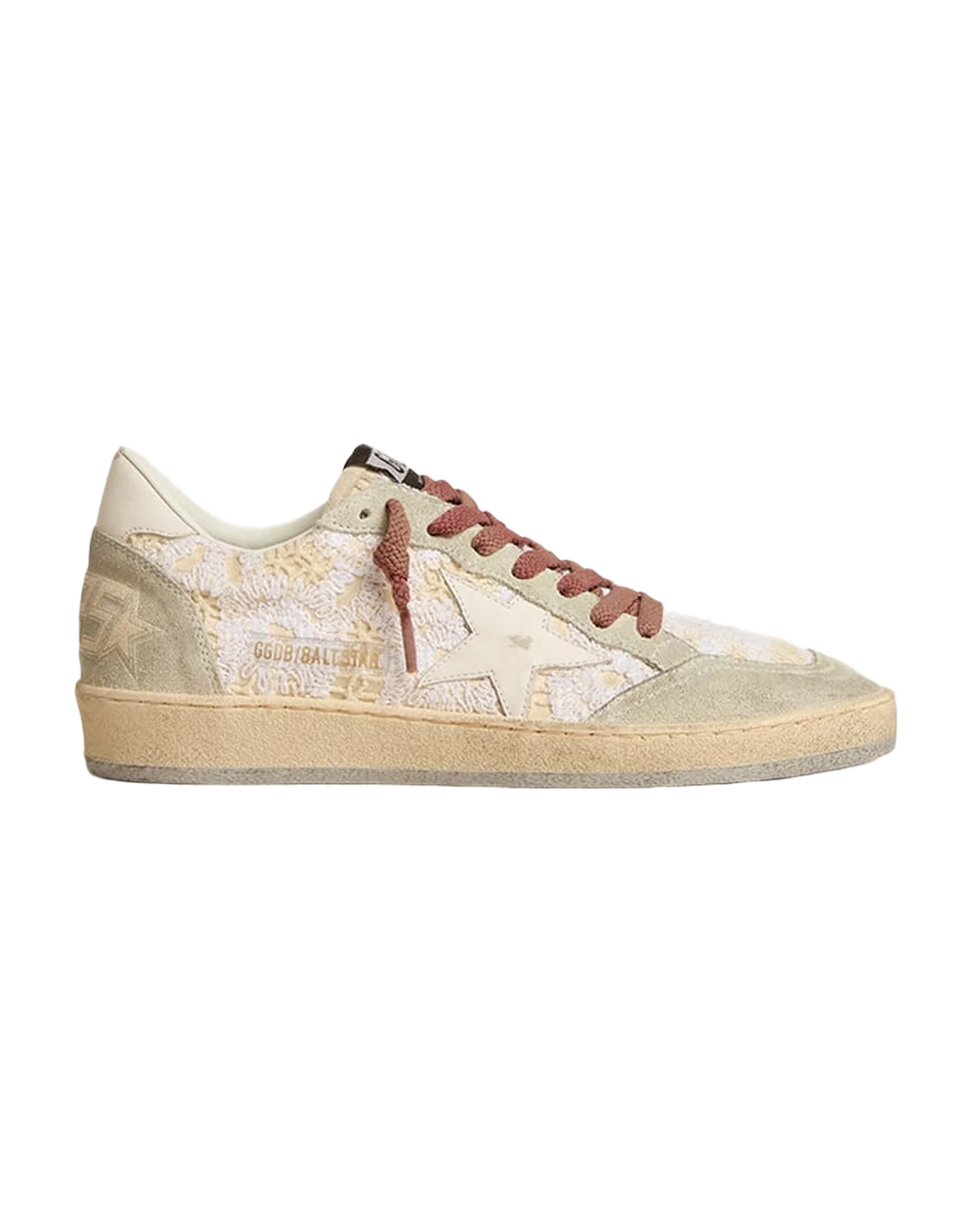 Women | Ball Star with White Star & Embroidery | Beige x Milk x Ice - Image 5