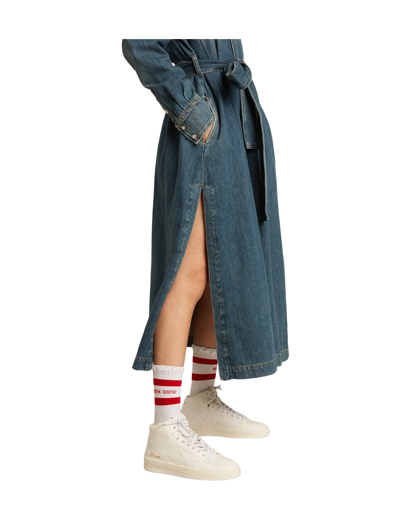 Women | Bio-Based Mid-Stardan with White Star & Heel Tab | Optic White - Image 2
