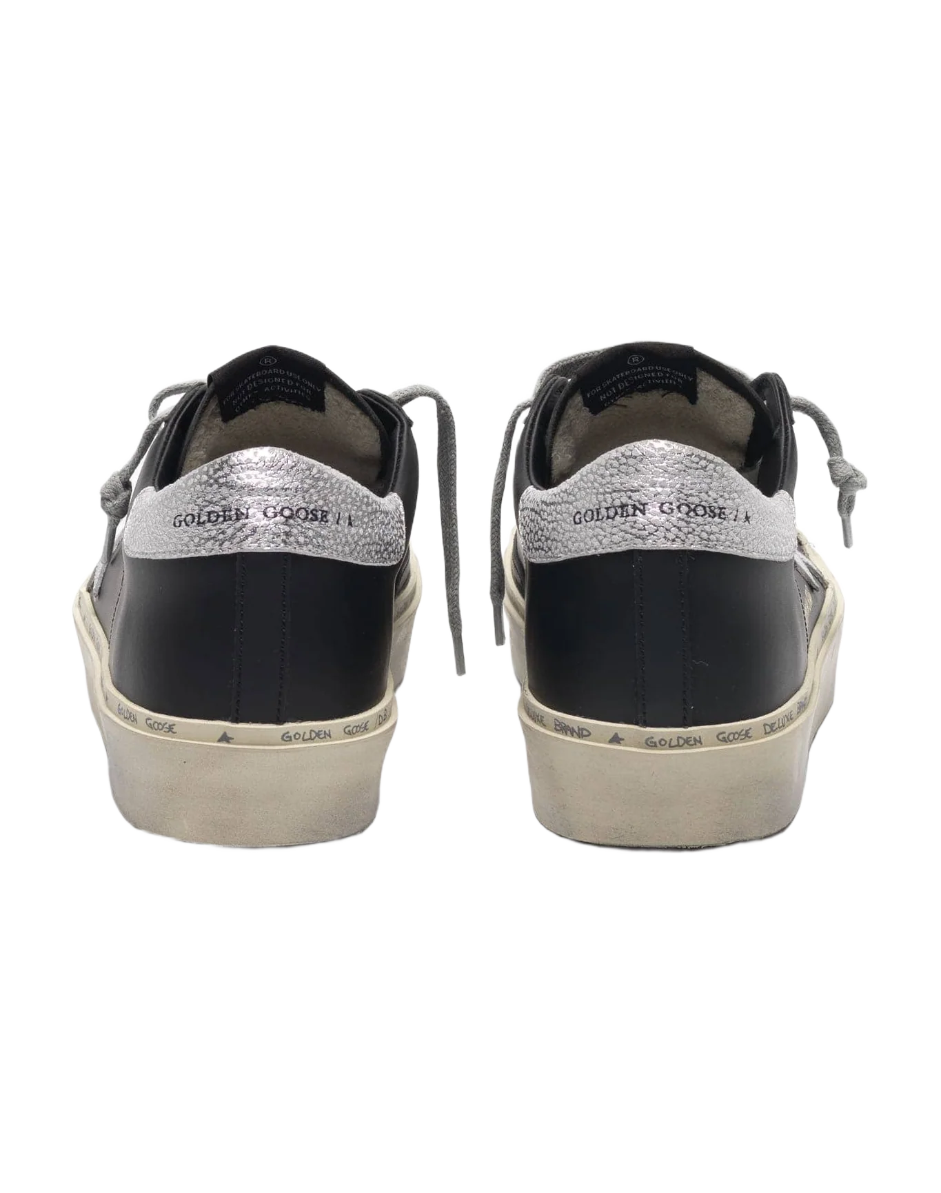 Women | Black Hi Star Sneakers with Metallic Star - Image 3