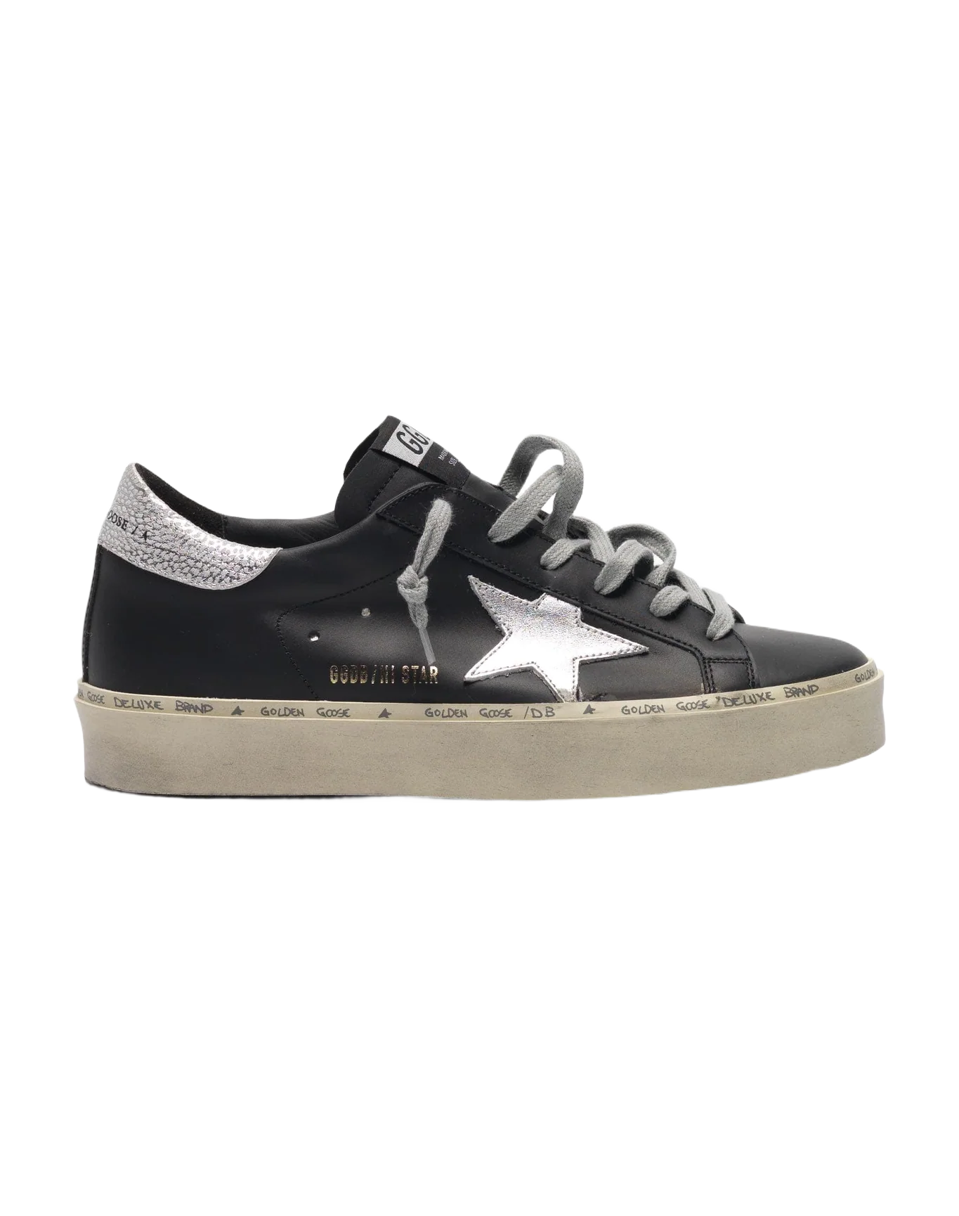Women | Black Hi Star Sneakers with Metallic Star - Image 8