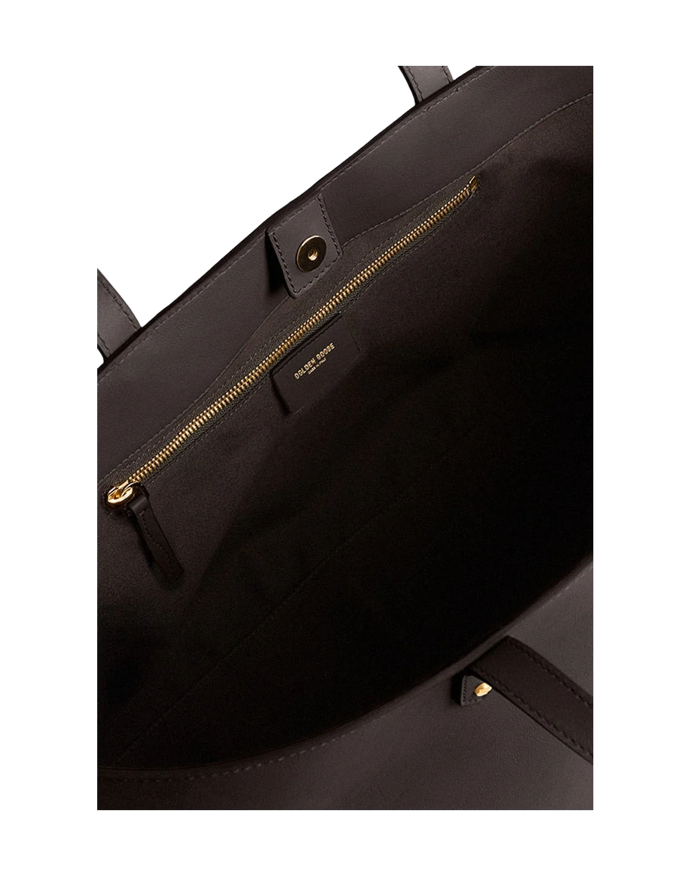 Women | Black Pasadena Bag Made Of Smooth Leather with Gold Logo | Black - Image 5