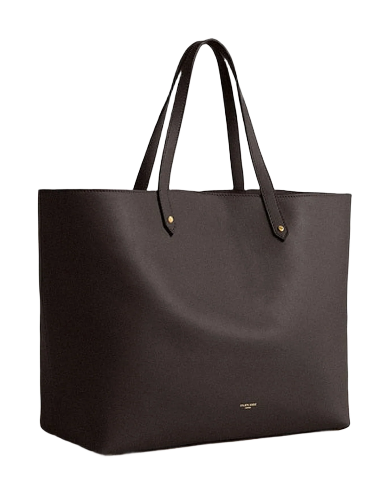 Women | Black Pasadena Bag Made Of Smooth Leather with Gold Logo | Black - Image 6