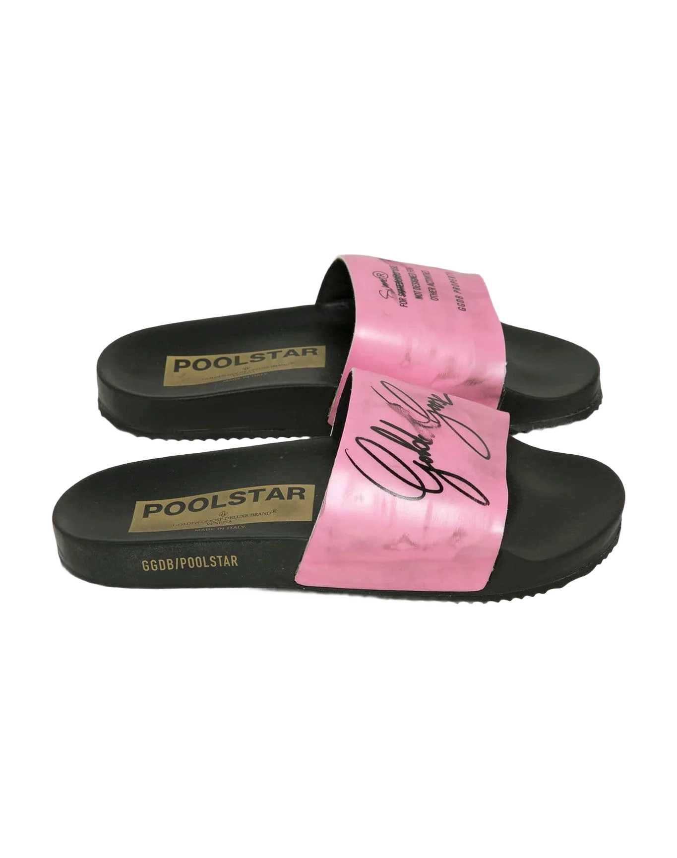 Women | Black Poolstars with Fuchsia Strap - Image 3