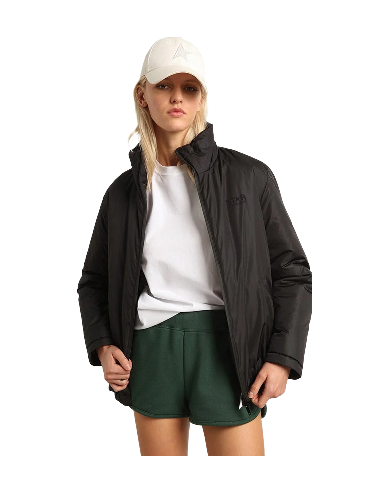 Women | Black Star Collection Jacket with Zip | Black