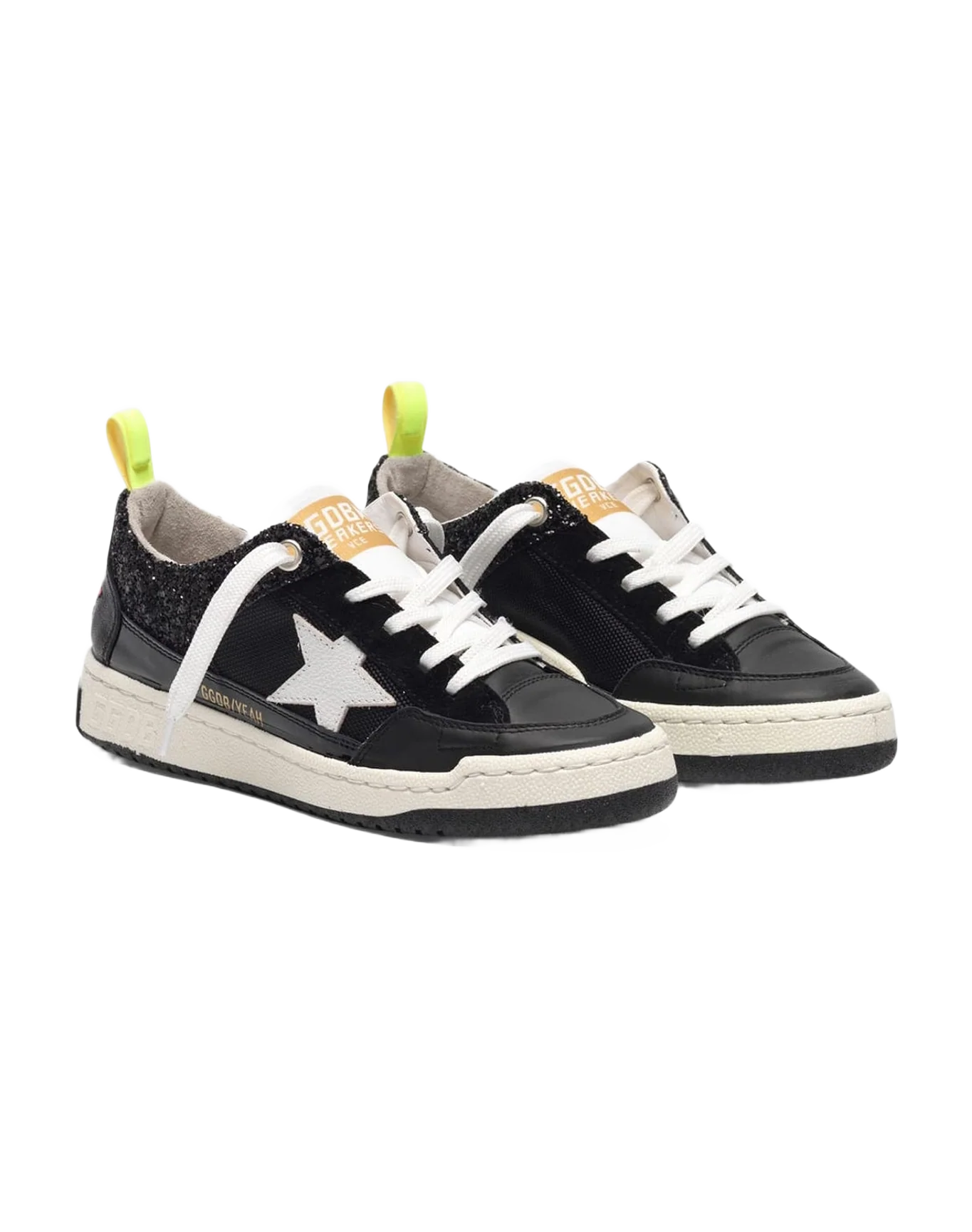 Women | Black Yeah! Sneakers with White Star