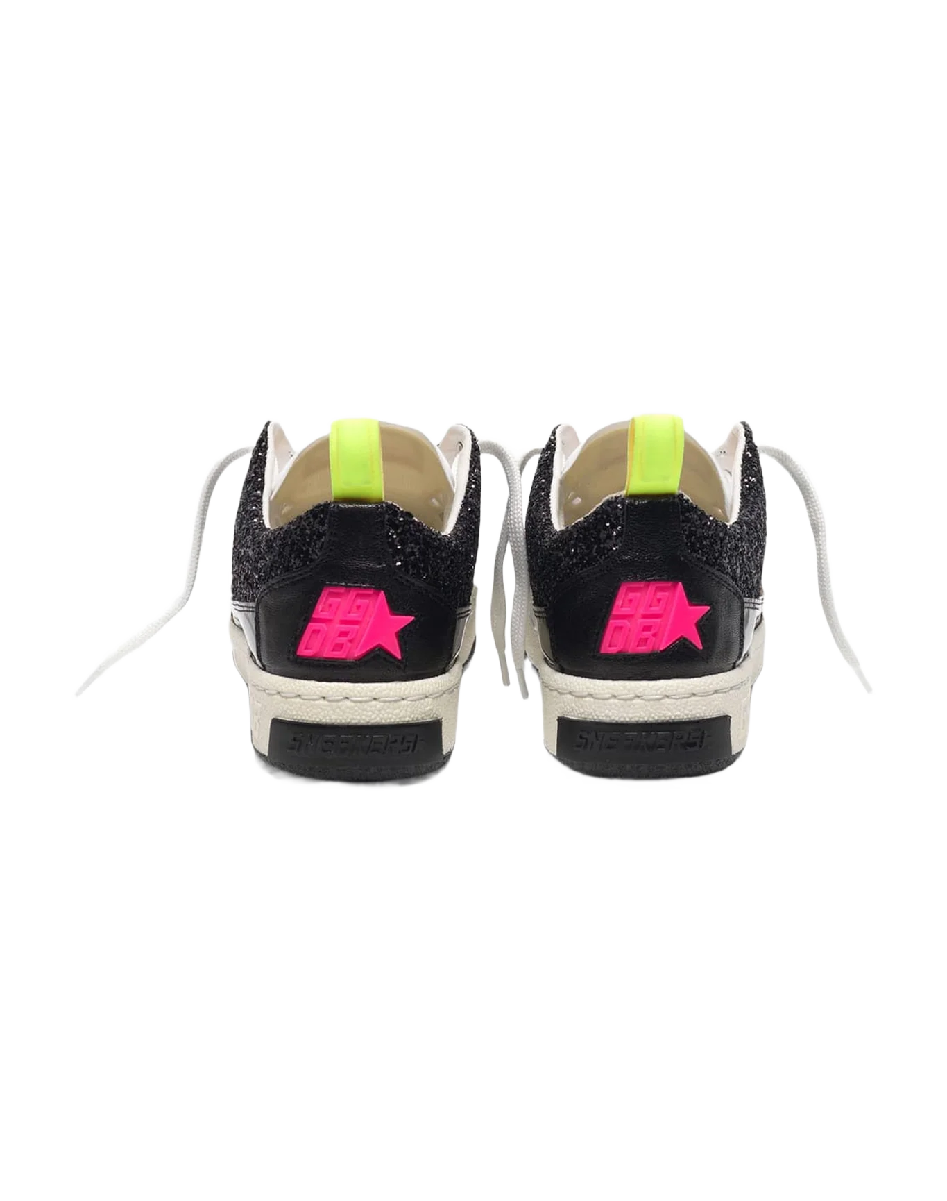 Women | Black Yeah! Sneakers with White Star - Image 2