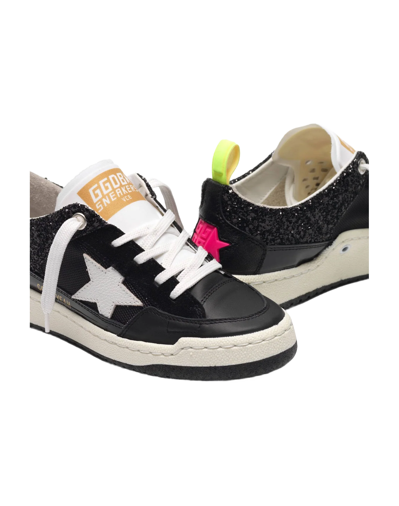 Women | Black Yeah! Sneakers with White Star - Image 5