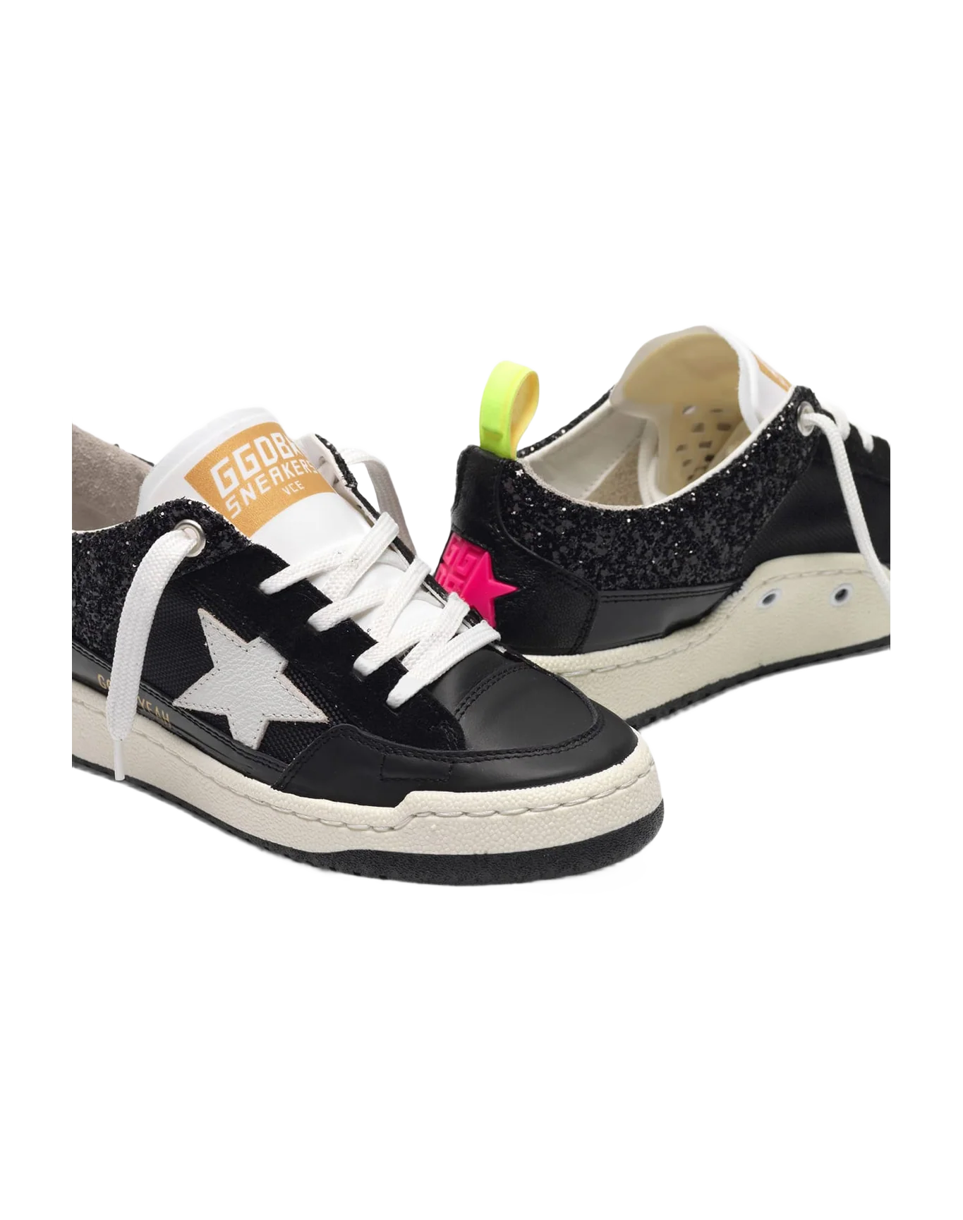 Women | Black Yeah! Sneakers with White Star - Image 7