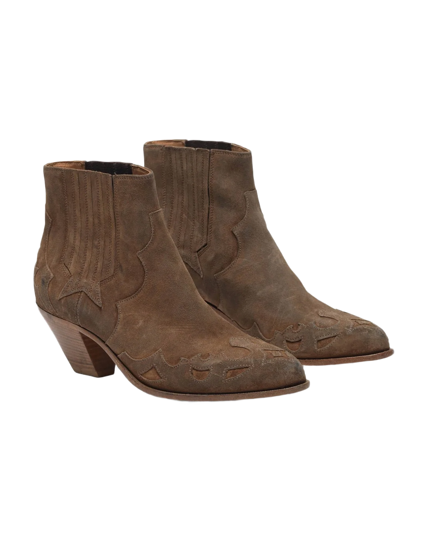 Women | Boots Sunset Flowers Walnut Suede - Image 4