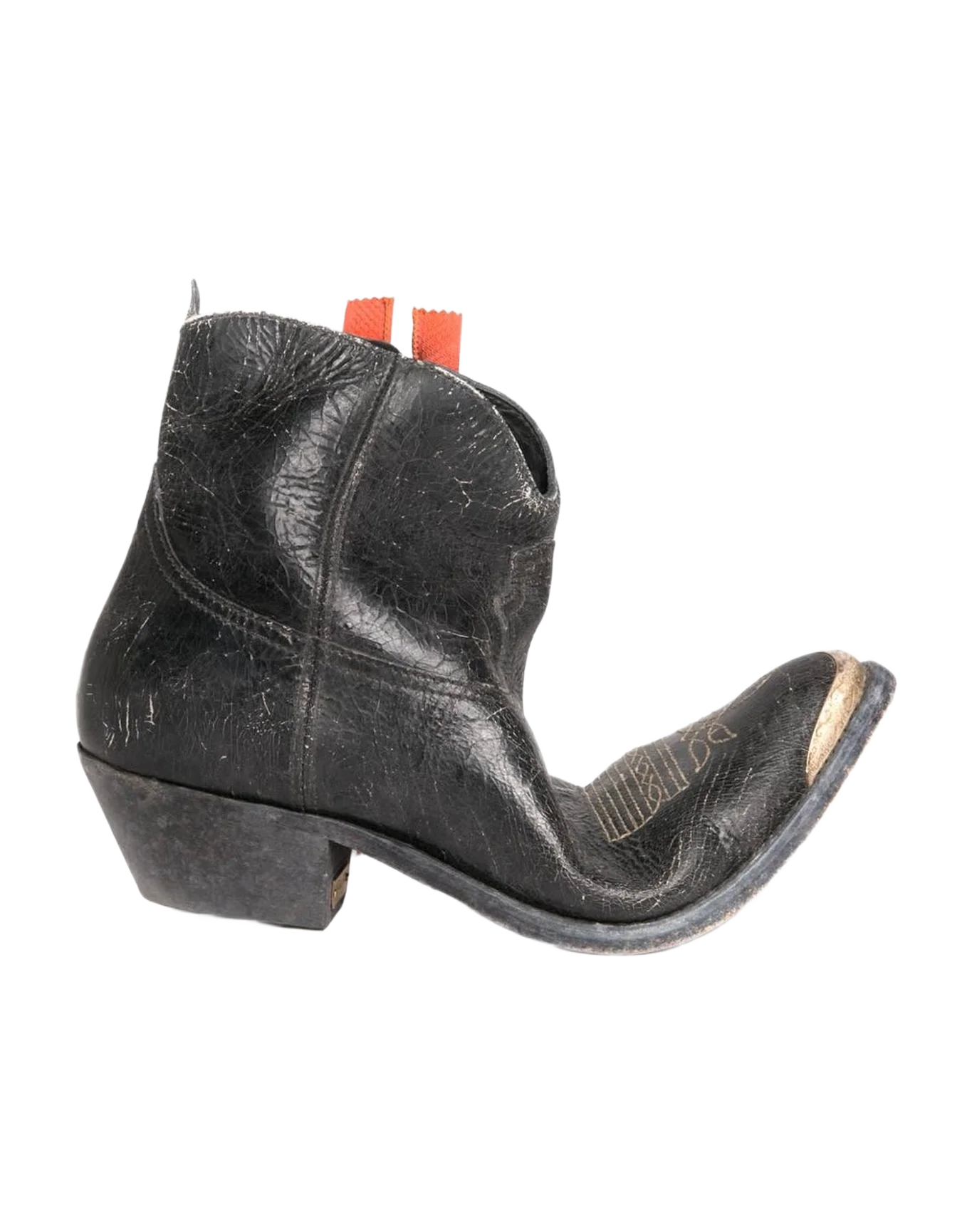 Women | Boots Young Col B6 Black Leather-Red Zip