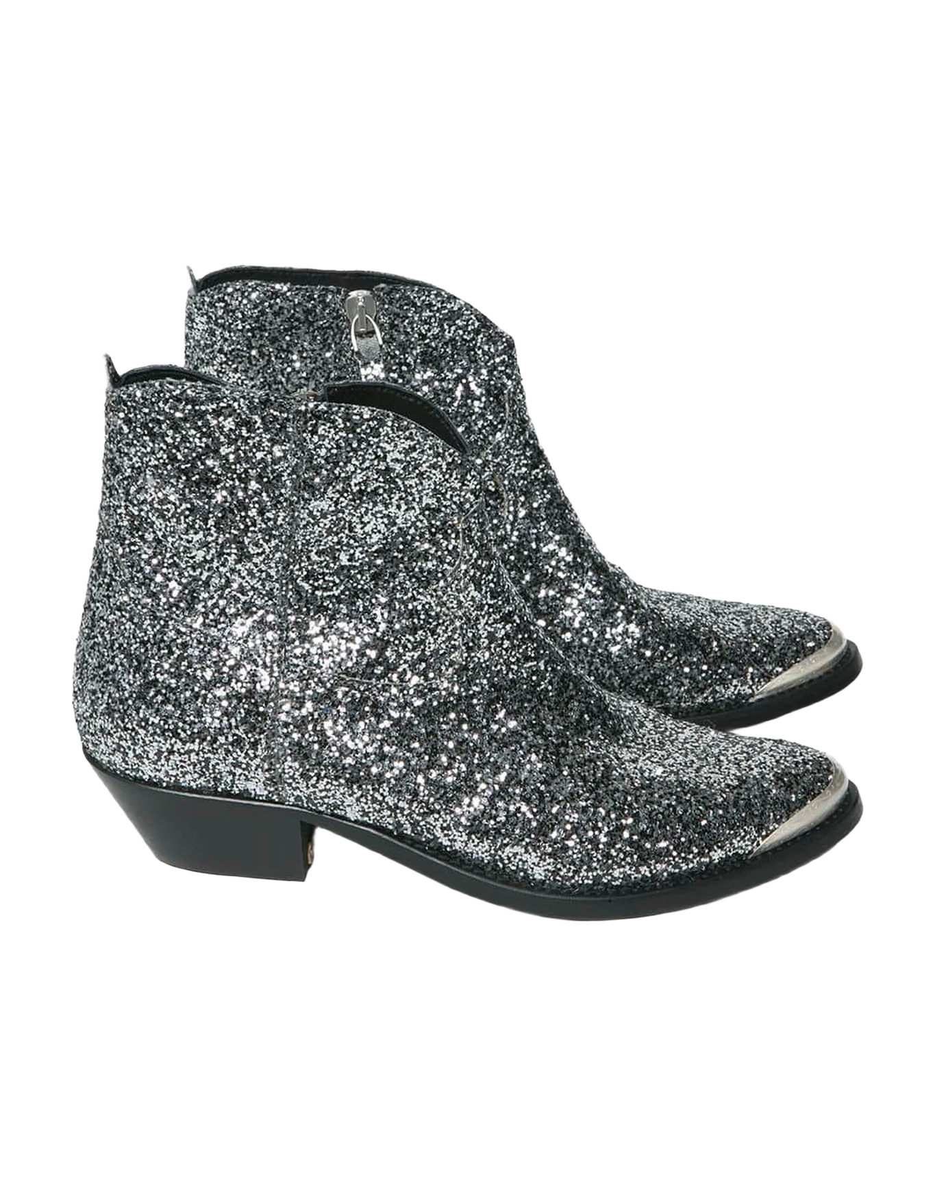 Women | Boots Young Silver-Black Glitter - Image 2