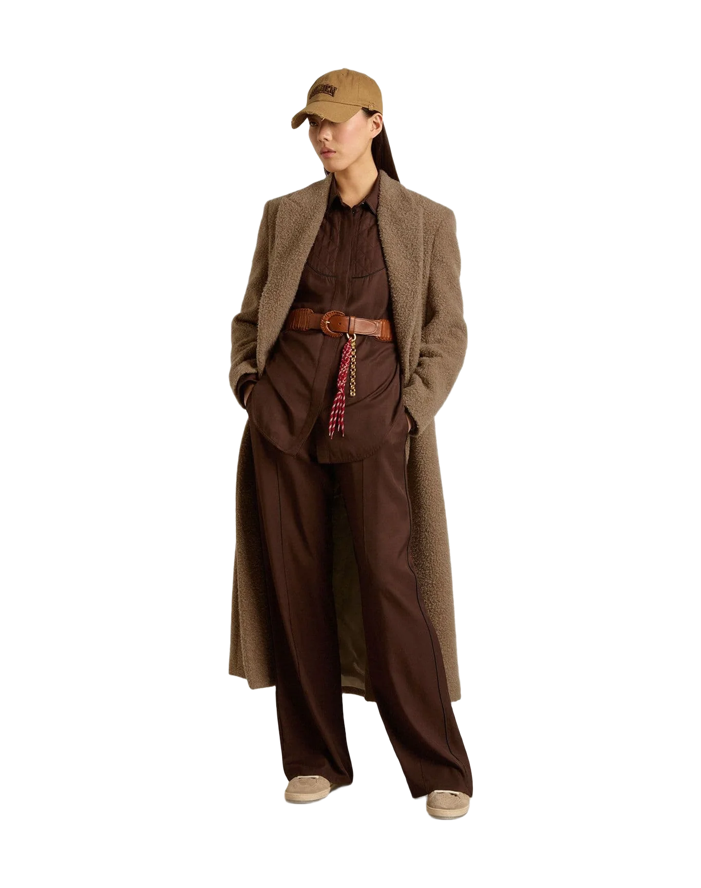 Women | Brown Shirt with Quilted Details | Coffee Bean - Image 6