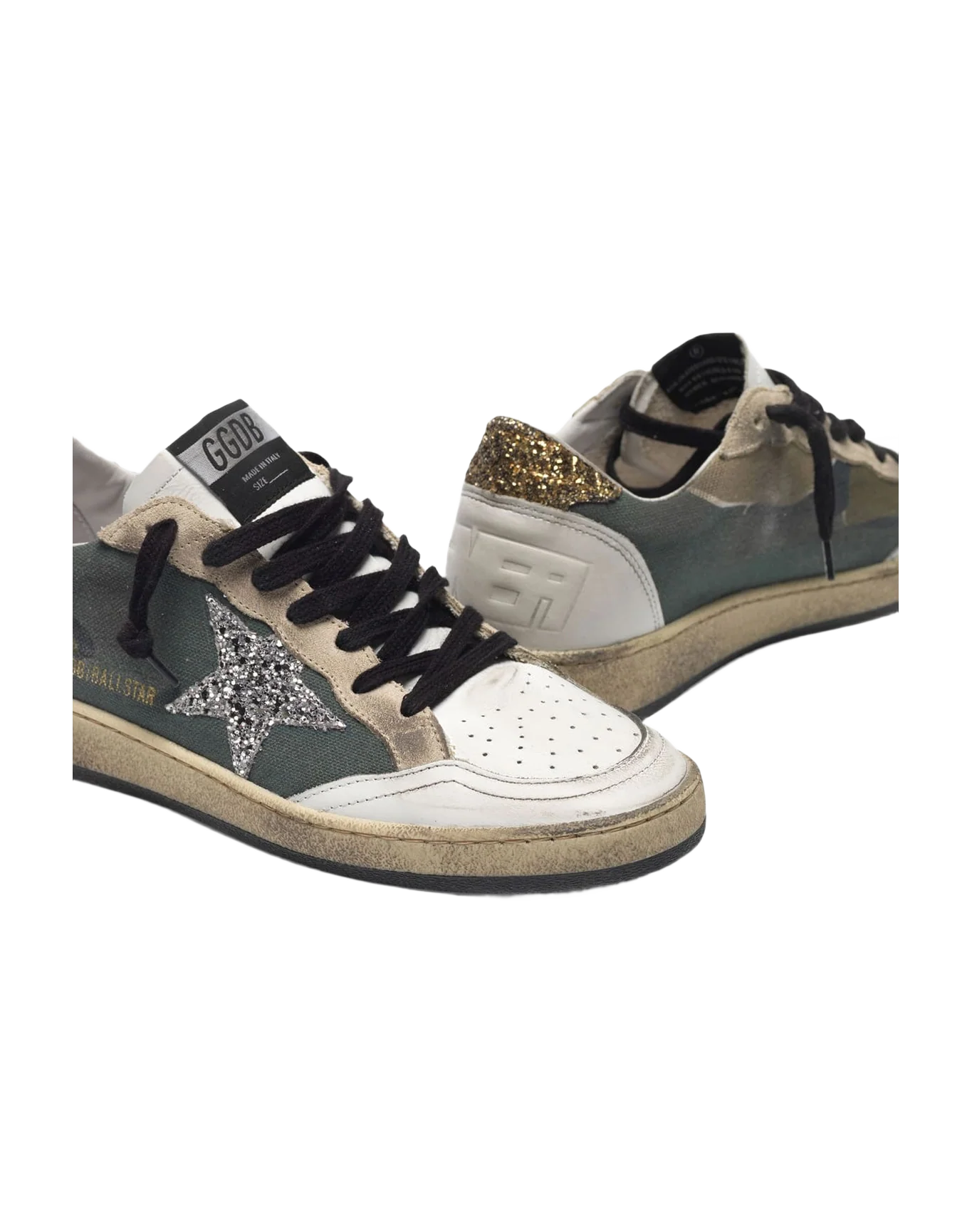 Women | Camouflage Ball Star Sneakers with Glittery Star & Heel Tab - Image 3