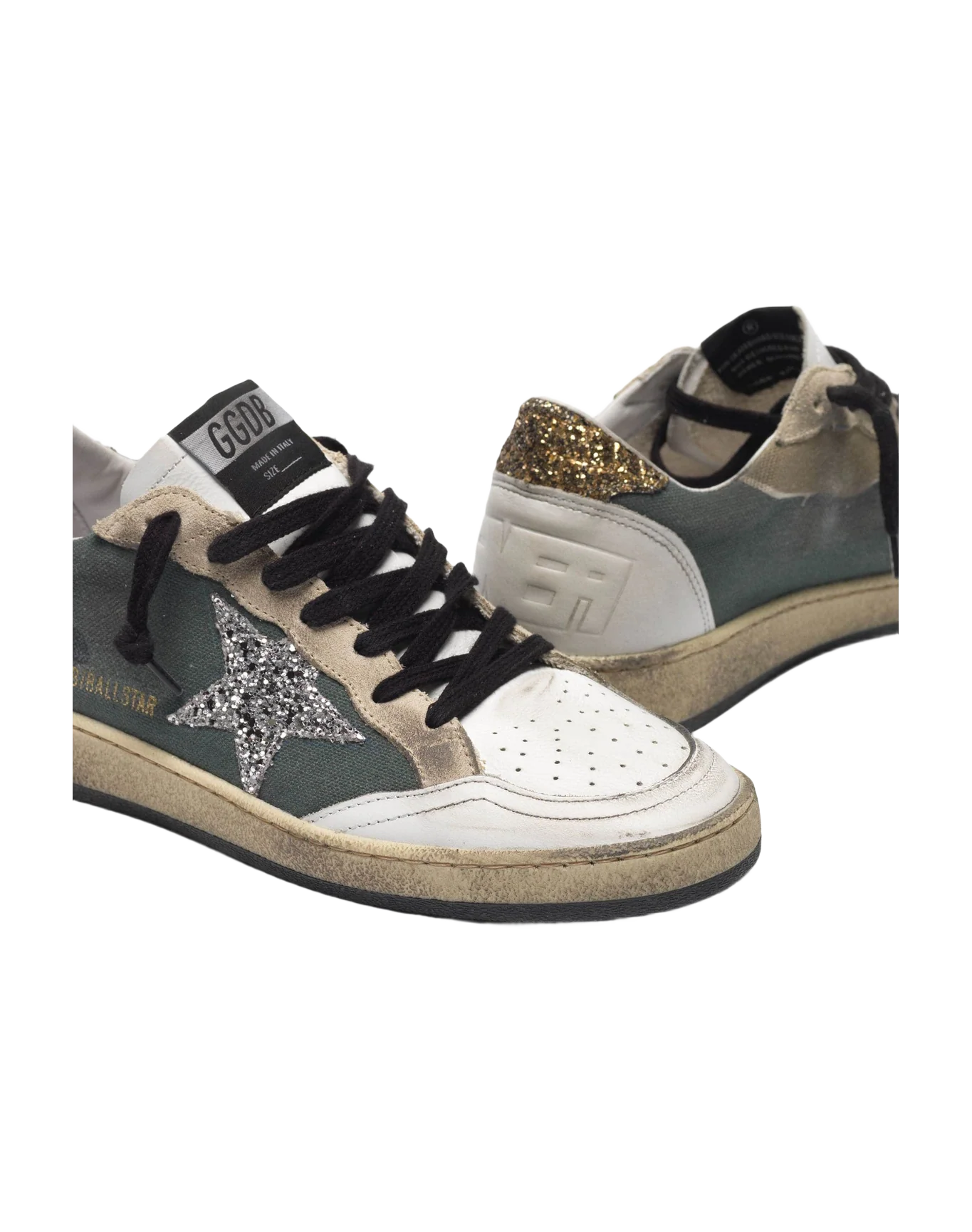 Women | Camouflage Ball Star Sneakers with Glittery Star & Heel Tab - Image 4