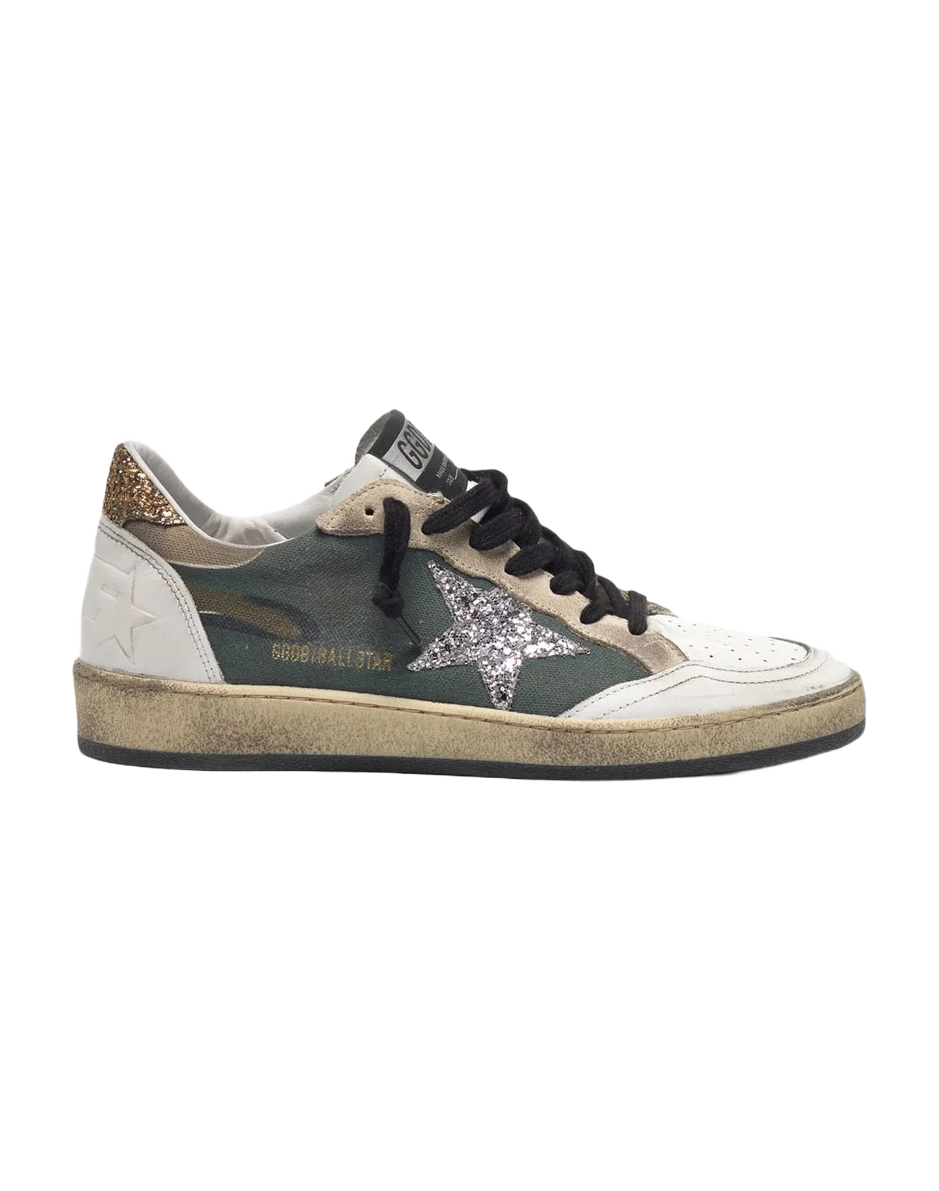 Women | Camouflage Ball Star Sneakers with Glittery Star & Heel Tab - Image 6