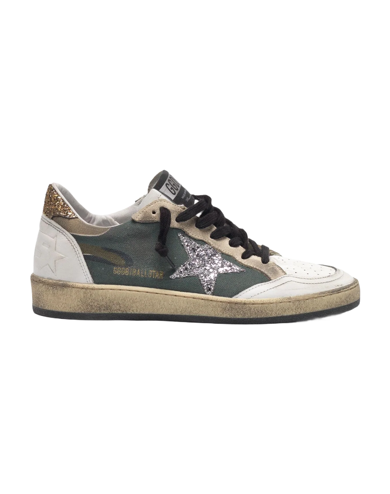 Women | Camouflage Ball Star Sneakers with Glittery Star & Heel Tab - Image 7