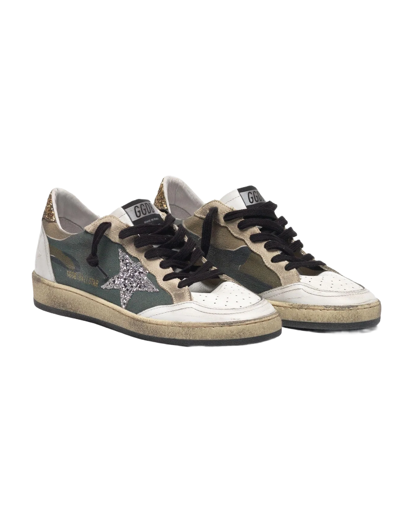 Women | Camouflage Ball Star Sneakers with Glittery Star & Heel Tab - Image 8