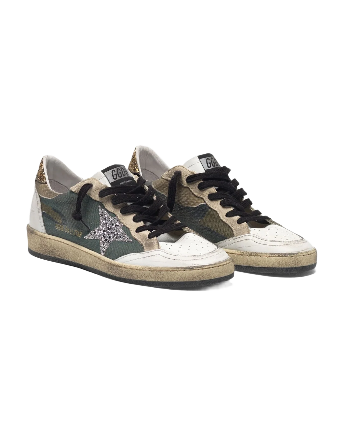 Women | Camouflage Ball Star Sneakers with Glittery Star & Heel Tab - Image 9