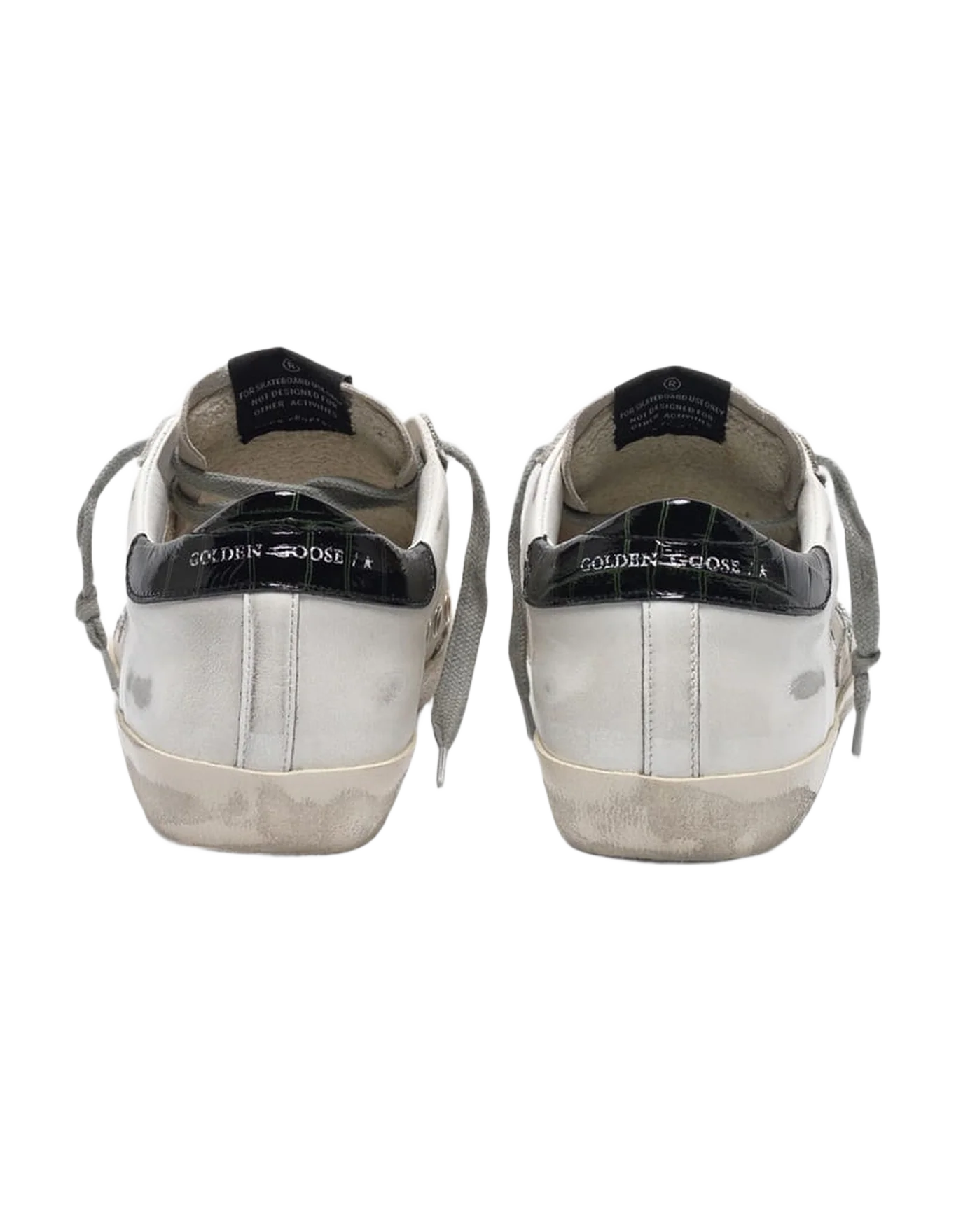 Women | Canvas Super-Star Sneakers Leather with Glittery Star - Image 4