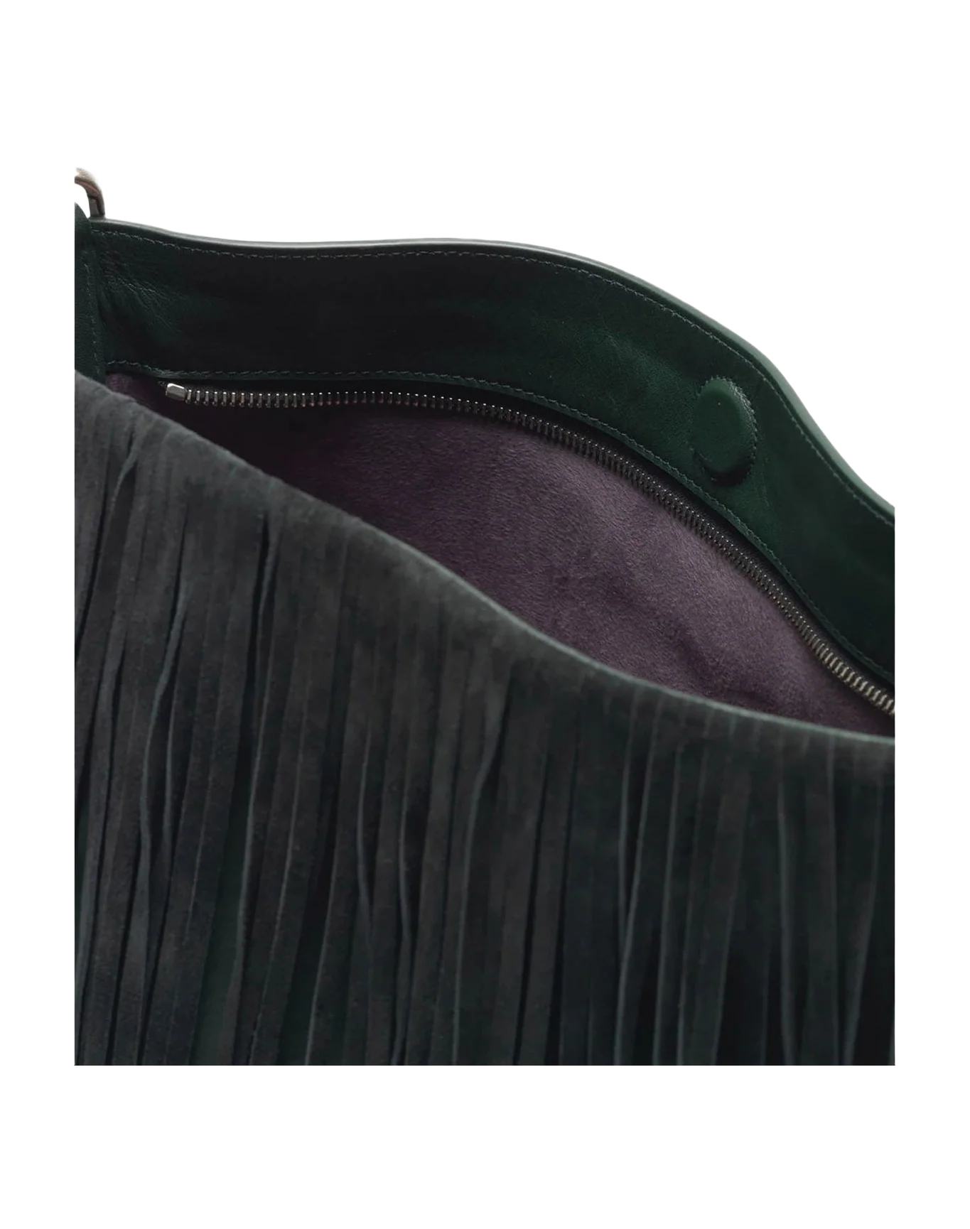 Women | Carry Over Hobo Bag Suede Leather with Fringe