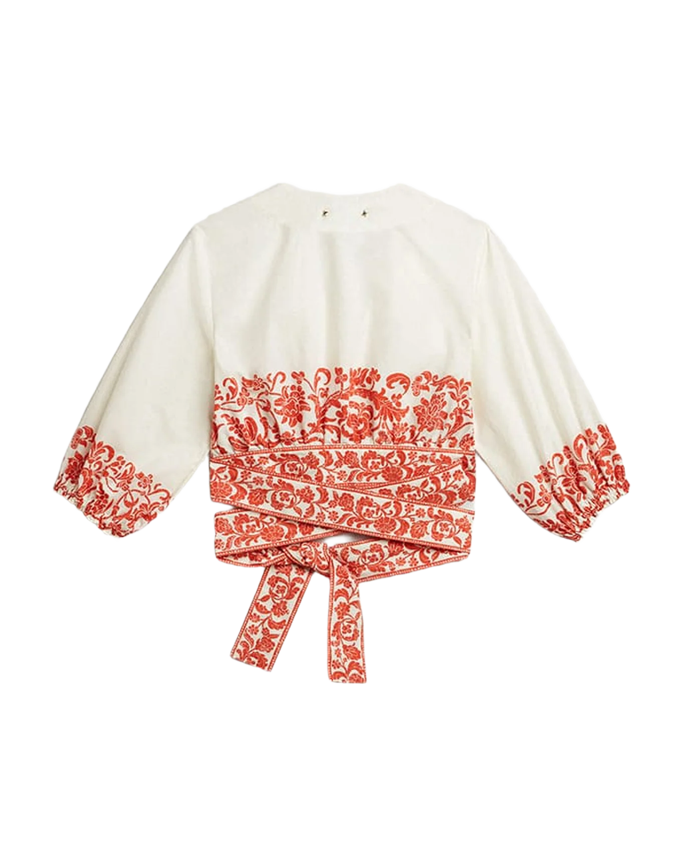 Women | Cotton Crop Top with Seasonal Print | White x Summer Fig - Image 9