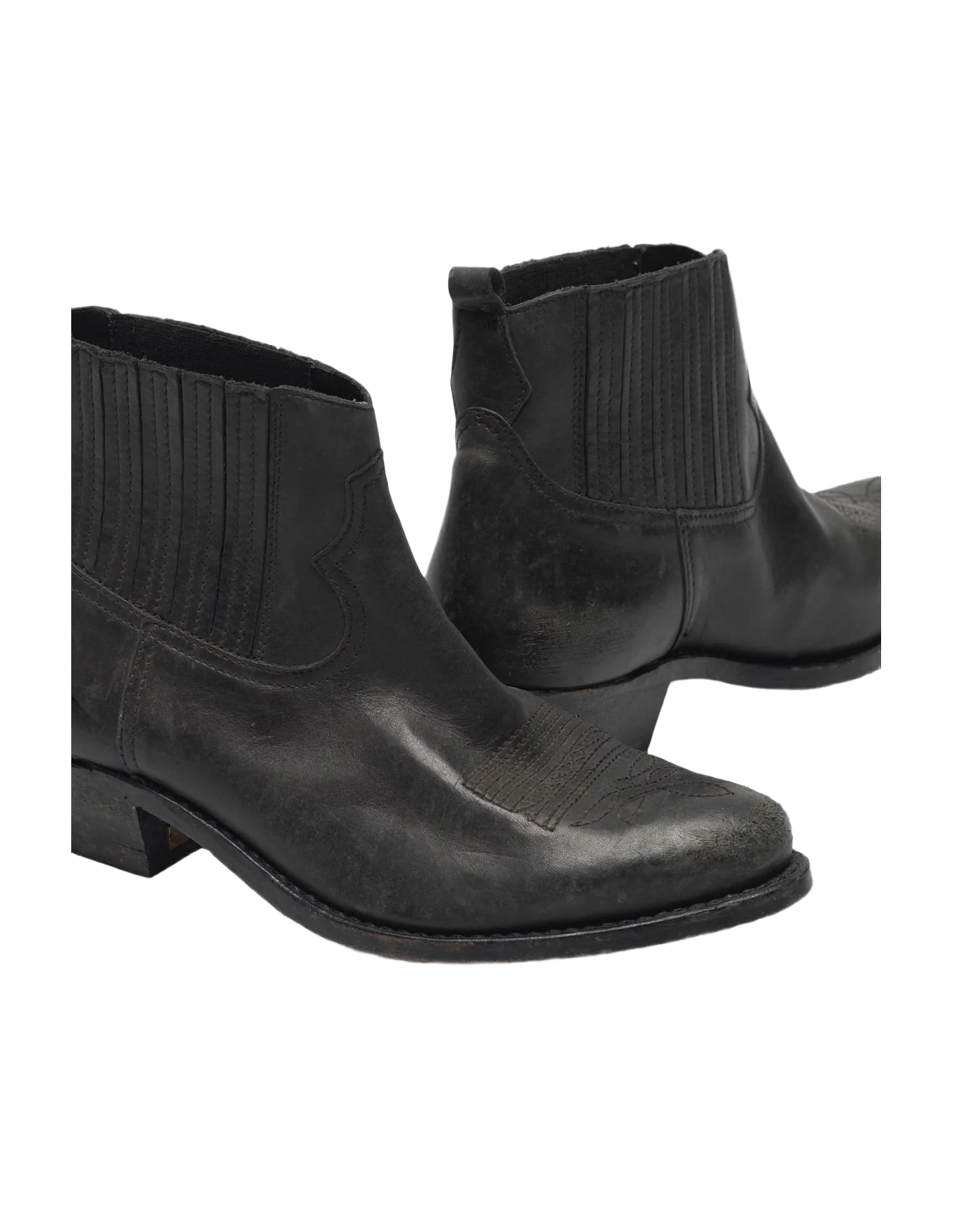 Women | Crosby Ankle Boots Leather with Cowboy-Style Decoration - Image 3