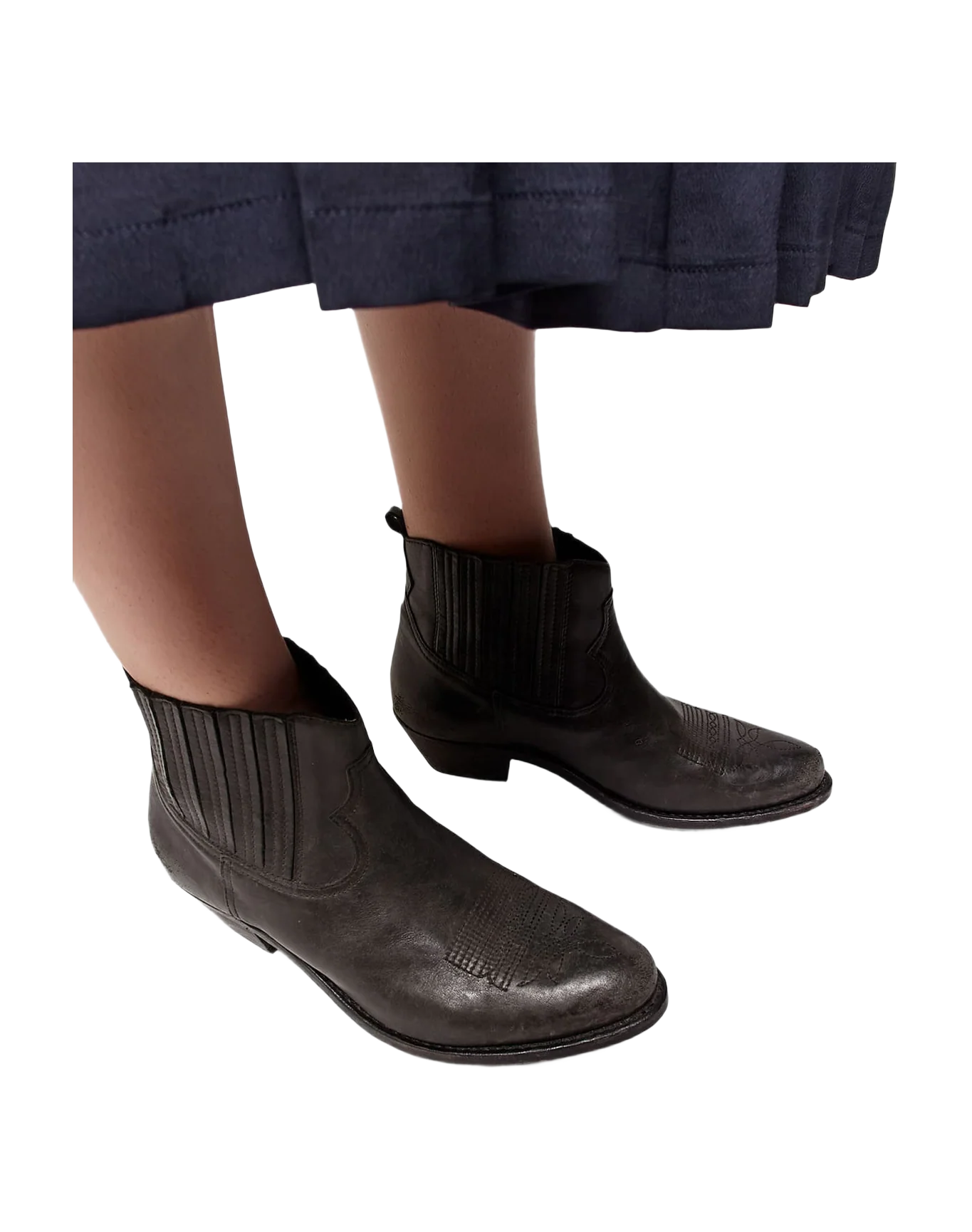 Women | Crosby Ankle Boots Leather with Cowboy-Style Decoration - Image 4