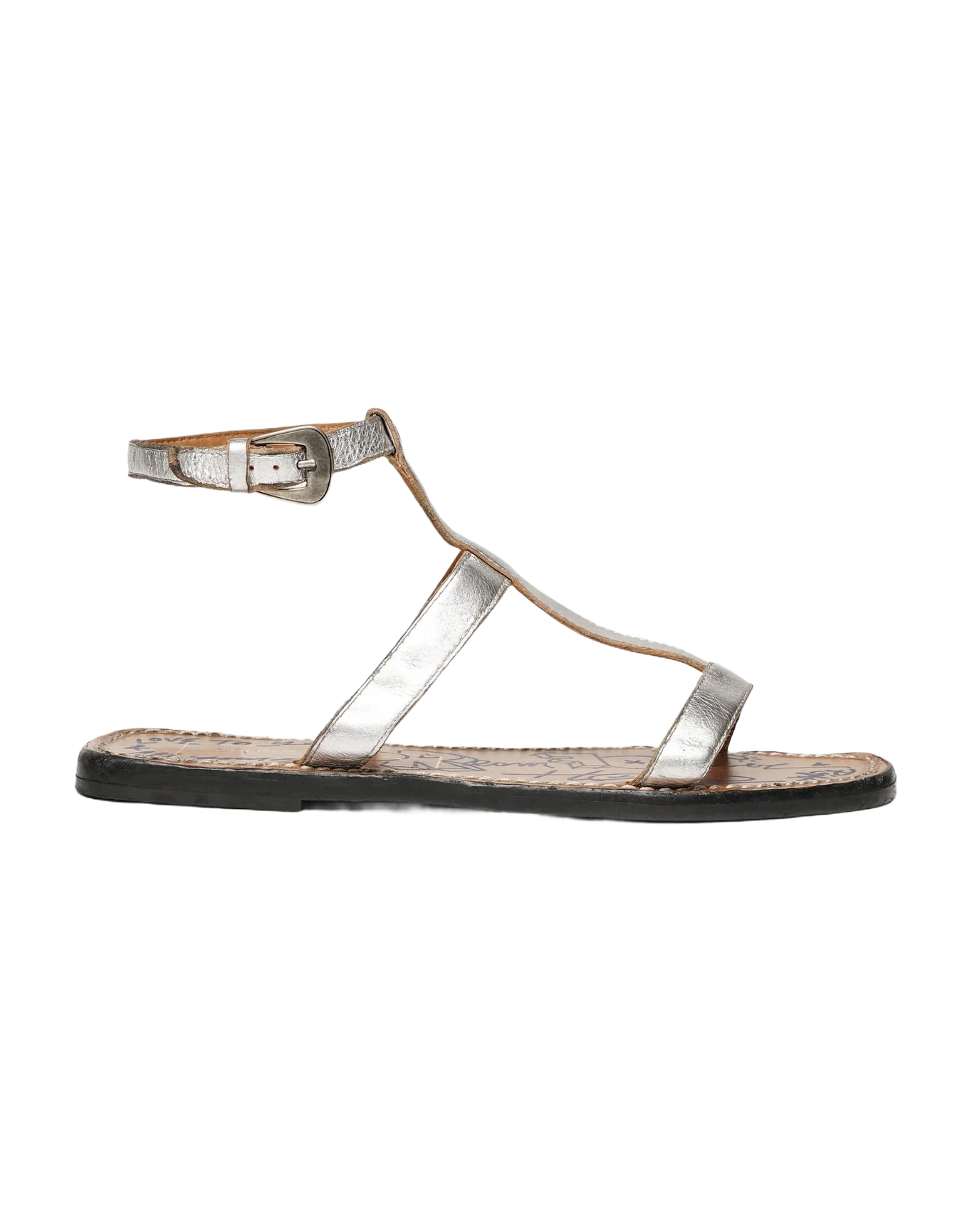 Women | Dakota Sandals Silver Leather - Image 3