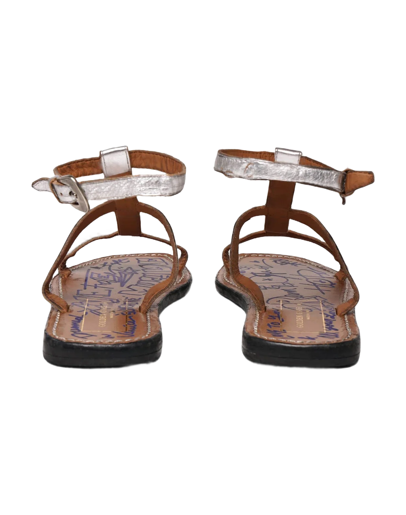 Women | Dakota Sandals Silver Leather - Image 4