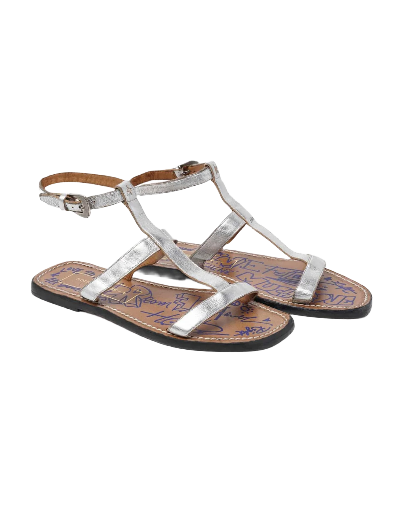 Women | Dakota Sandals Silver Leather - Image 5