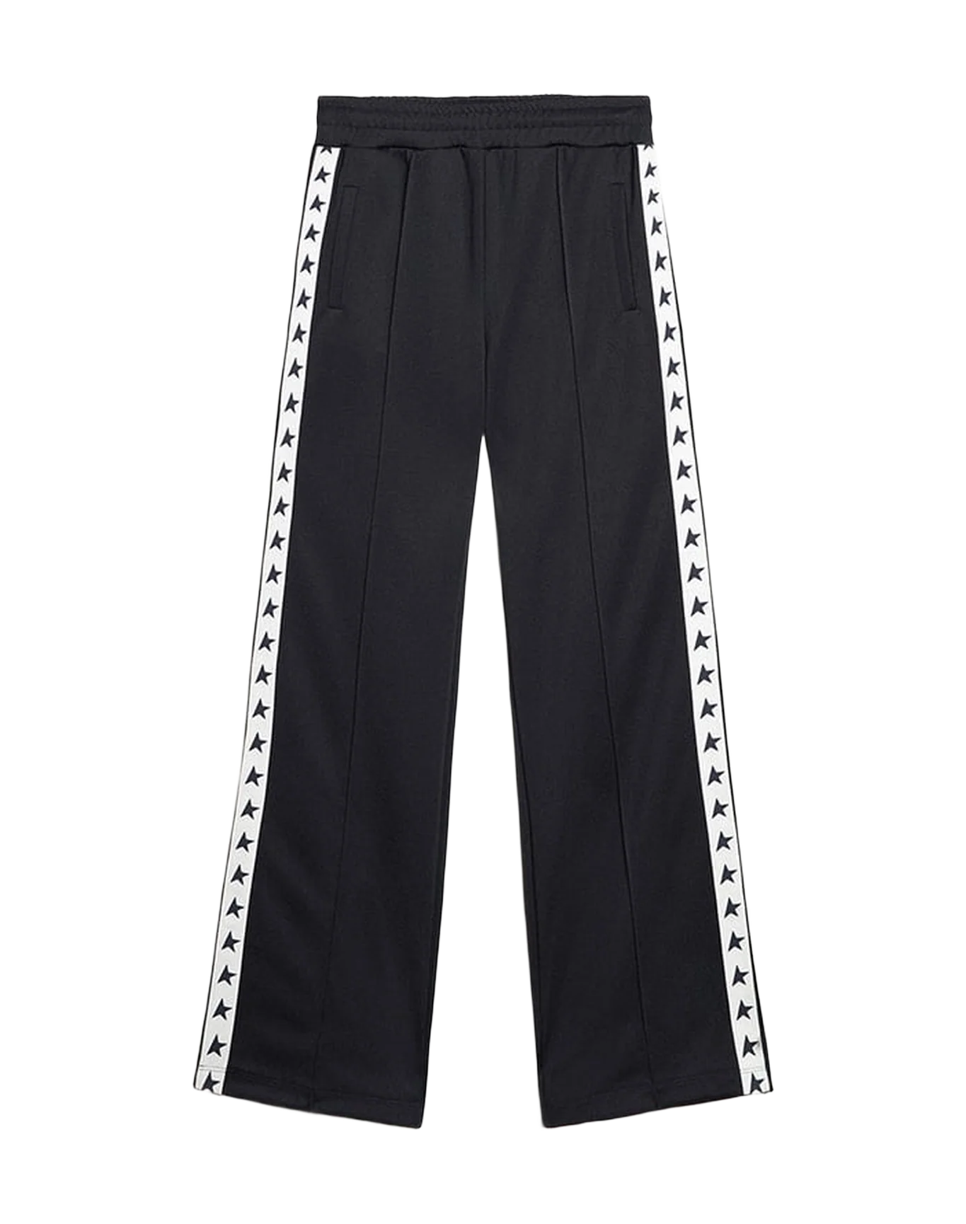 Women | Dark Blue Joggers with White Strip & Contrasting Stars | Dark Blue x White - Image 10