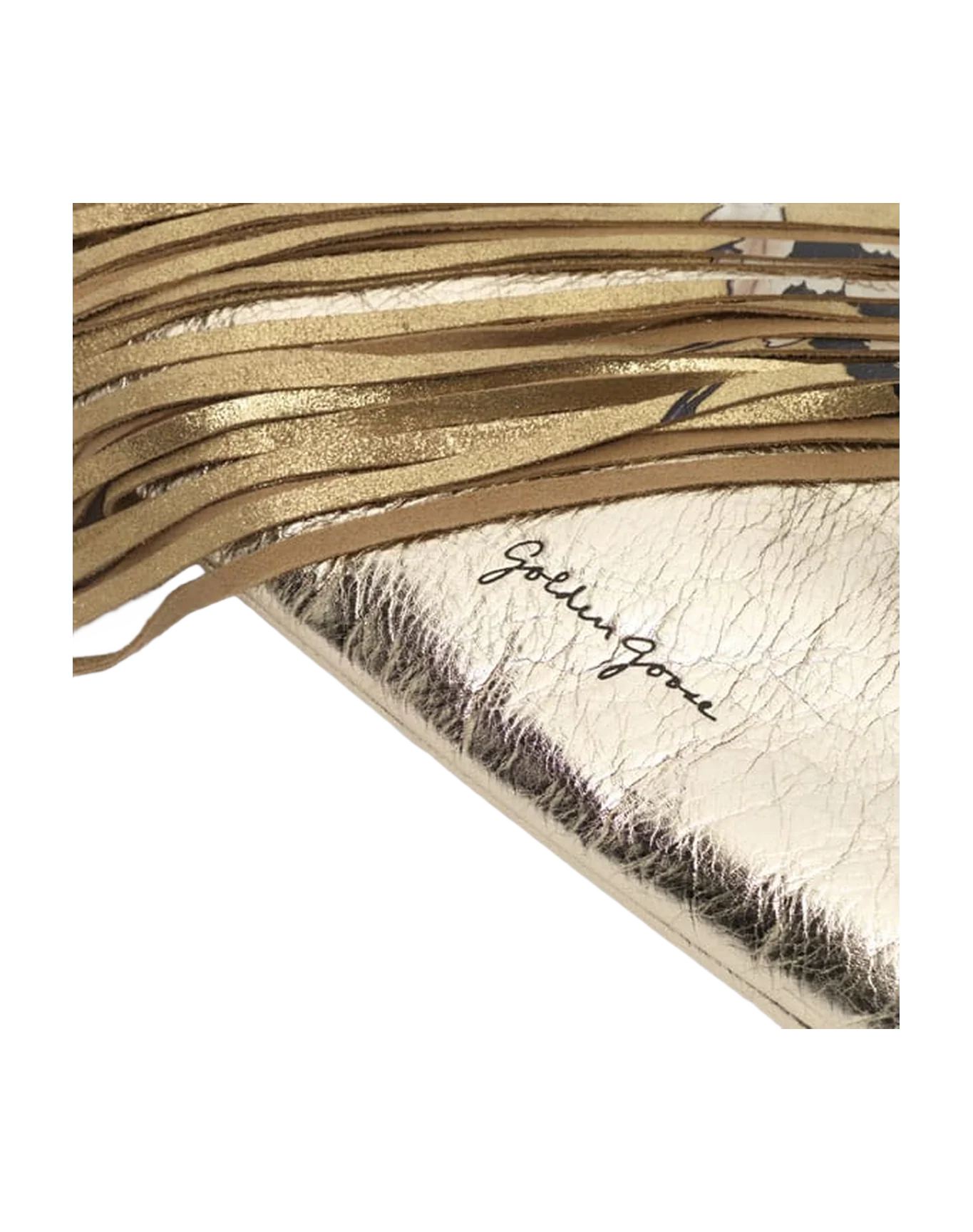 Women | Demi Hobo Bag Laminated Leather with Fringe - Image 6