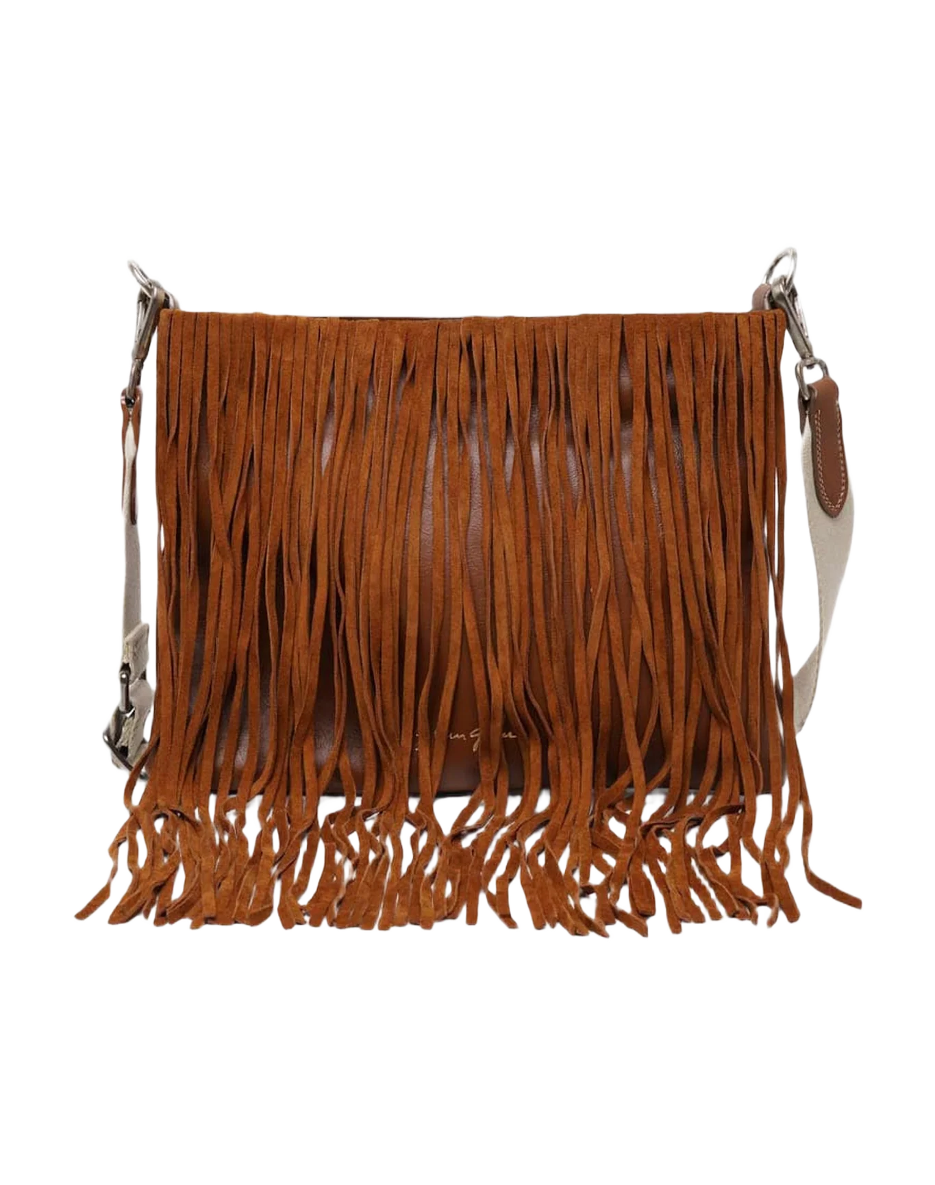 Women | Demi Hobo Bag Suede Leather with Fringes (V2) - Image 3