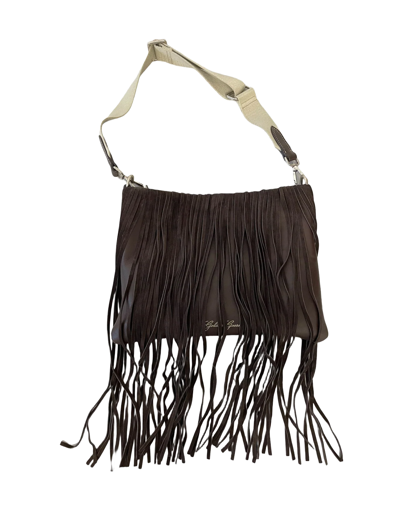 Women | Demi Hobo Dark Brown Fringes - Image 2