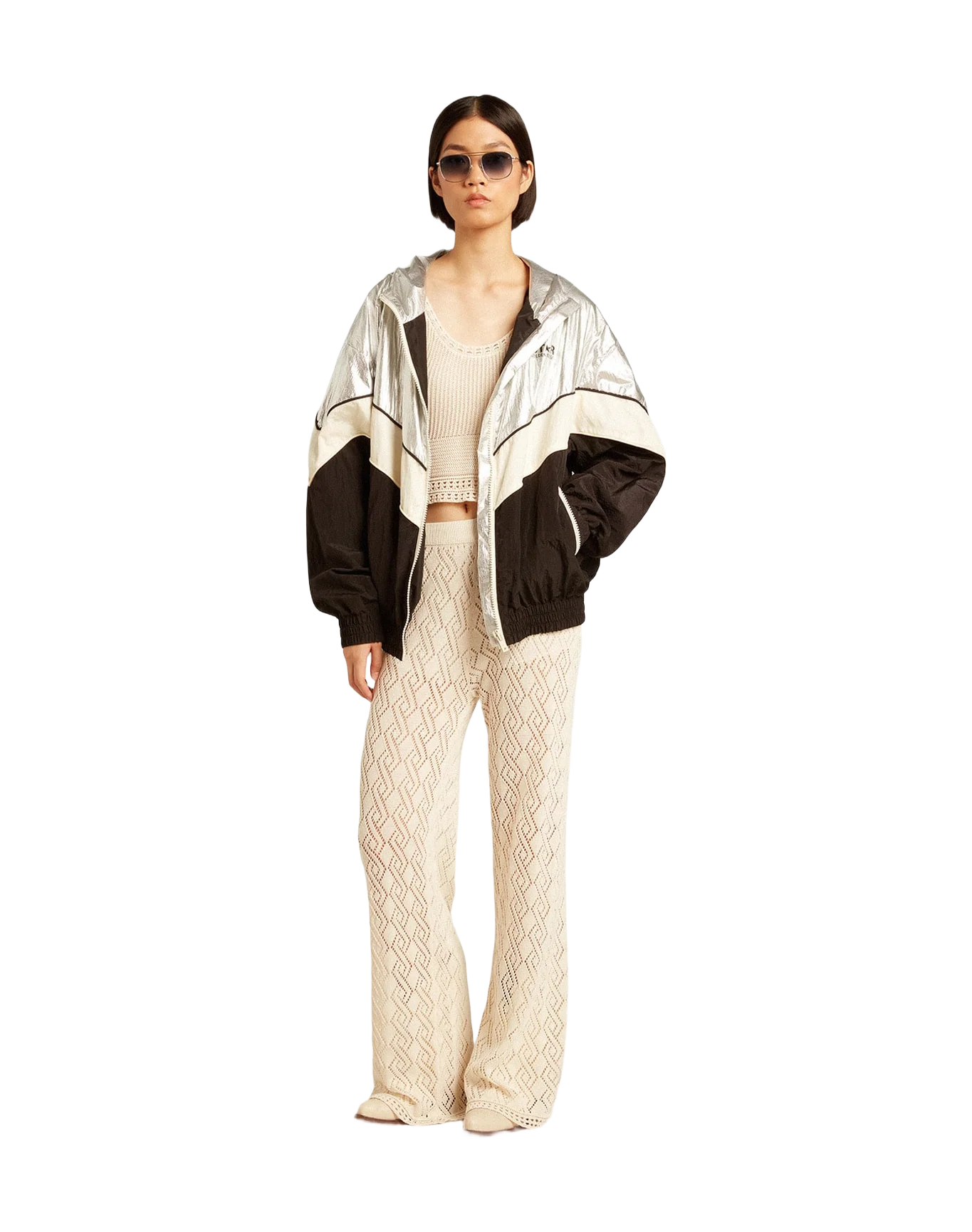 Women | Ecru-Colored Gilet | Ecru - Image 11