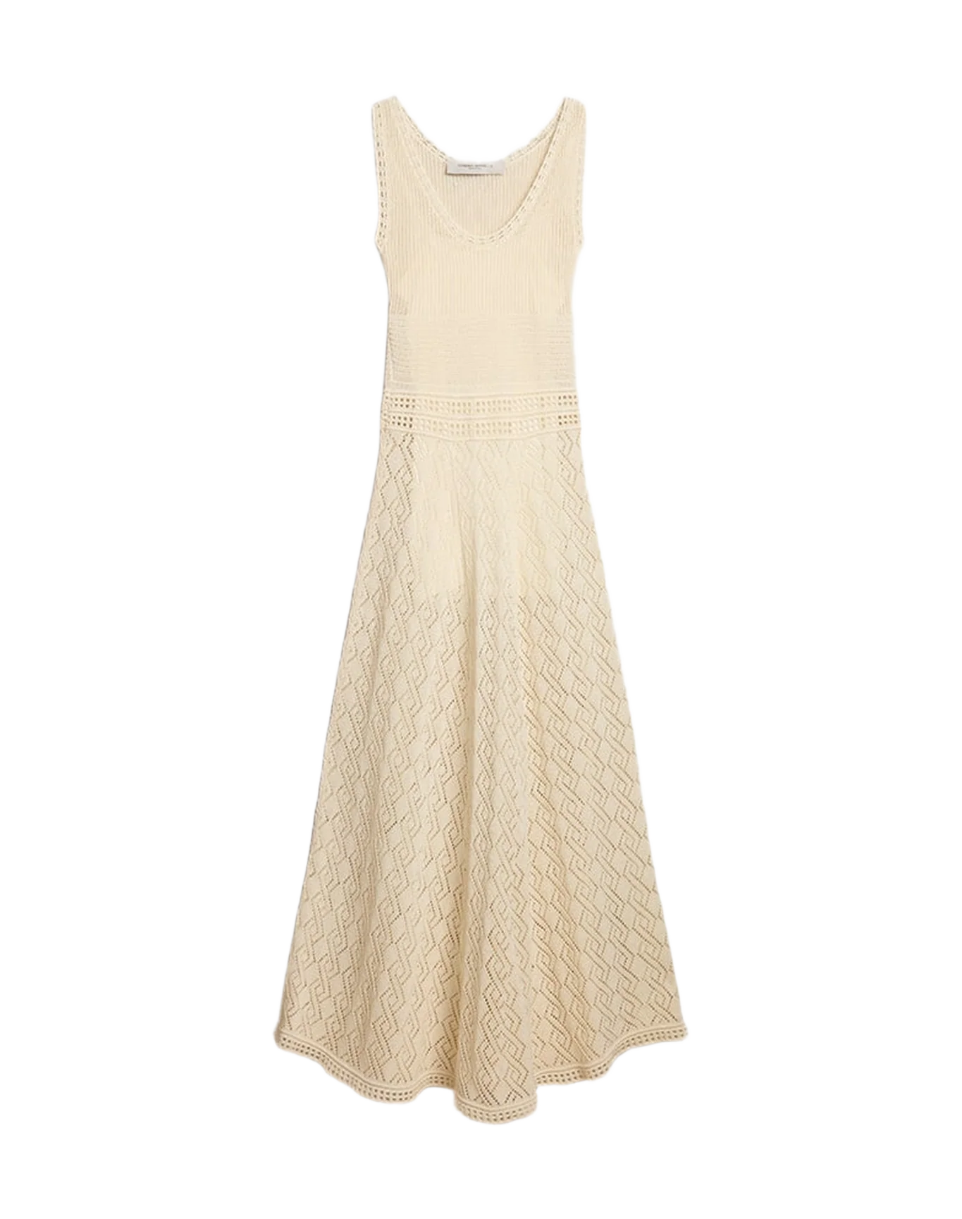 Women | Ecru-Colored Tank Dress | Ecru - Image 9