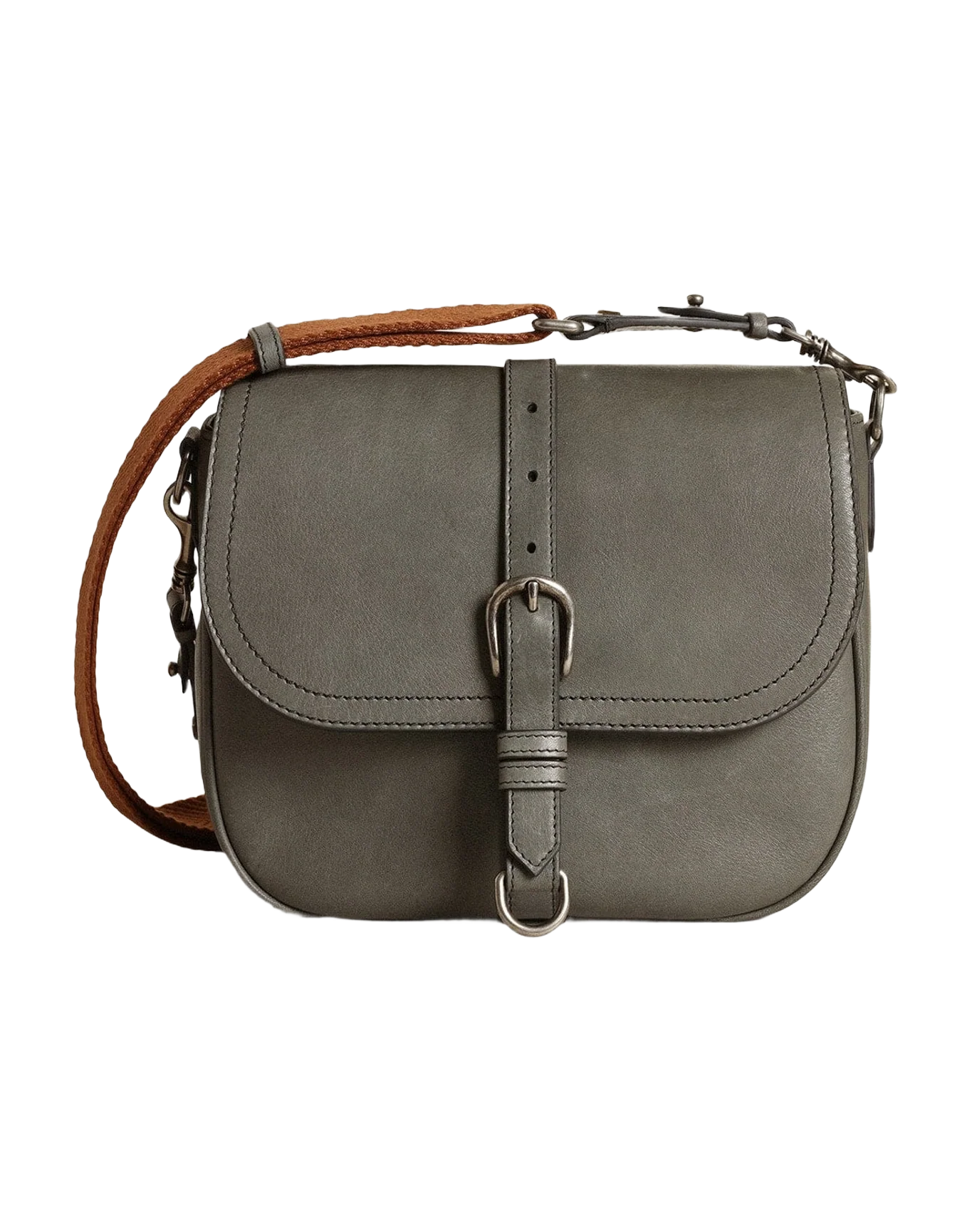 Women | Francis Bag Medium Stone Gray Leather | Stone Grey