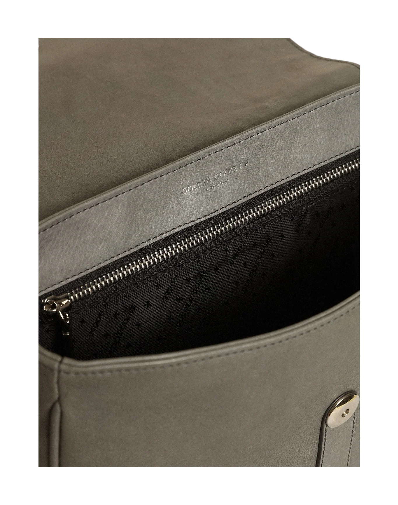Women | Francis Bag Medium Stone Gray Leather | Stone Grey - Image 2