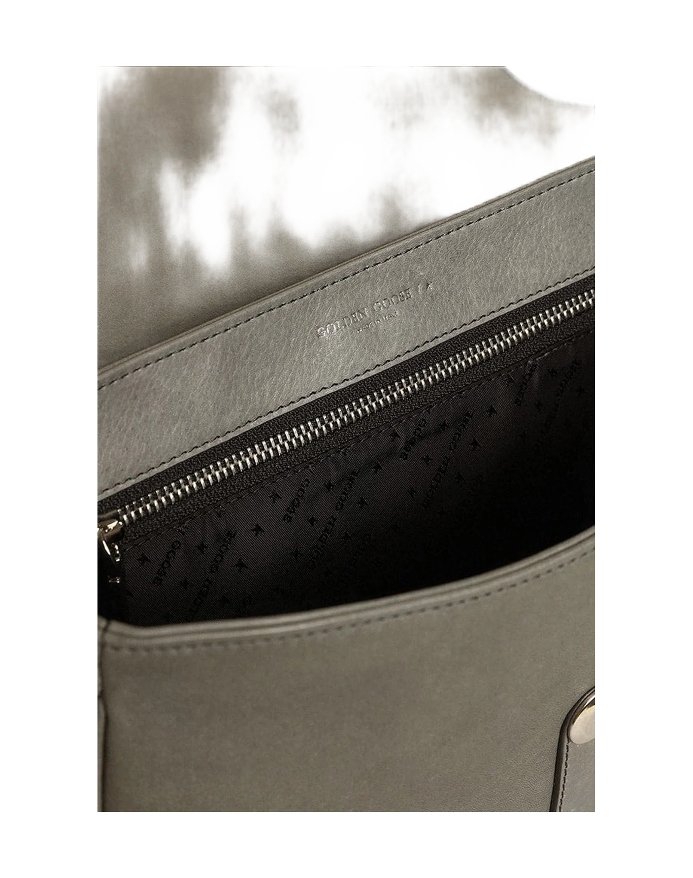 Women | Francis Bag Medium Stone Gray Leather | Stone Grey - Image 7