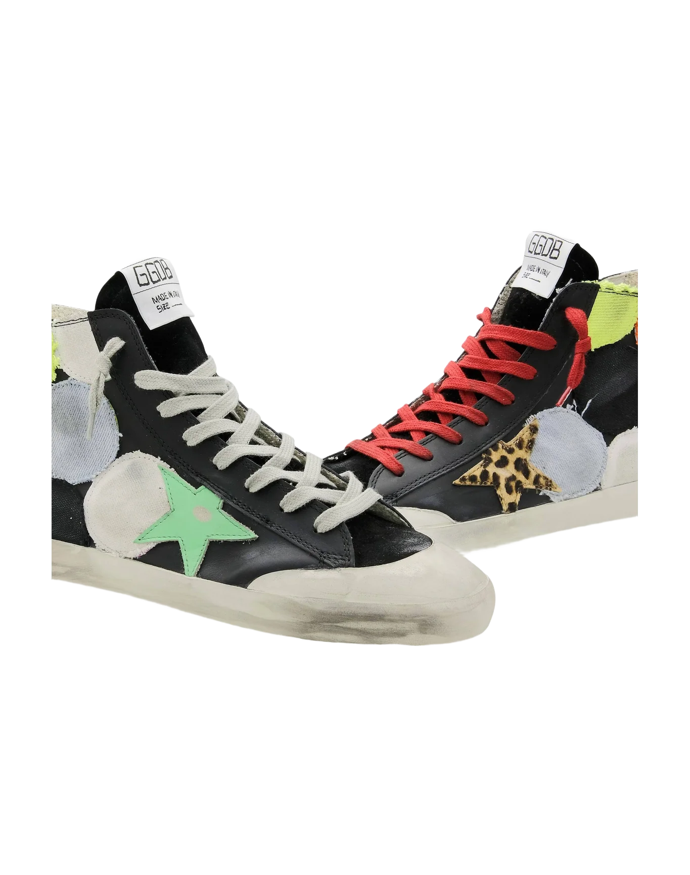 Women | Francy Sneakers with Colored Polka-Dot Patches | Multicolor x Black x Spring Bud Black Brown Leo - Image 2