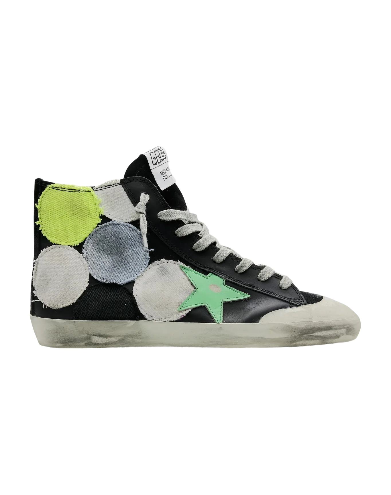 Women | Francy Sneakers with Colored Polka-Dot Patches | Multicolor x Black x Spring Bud Black Brown Leo - Image 4