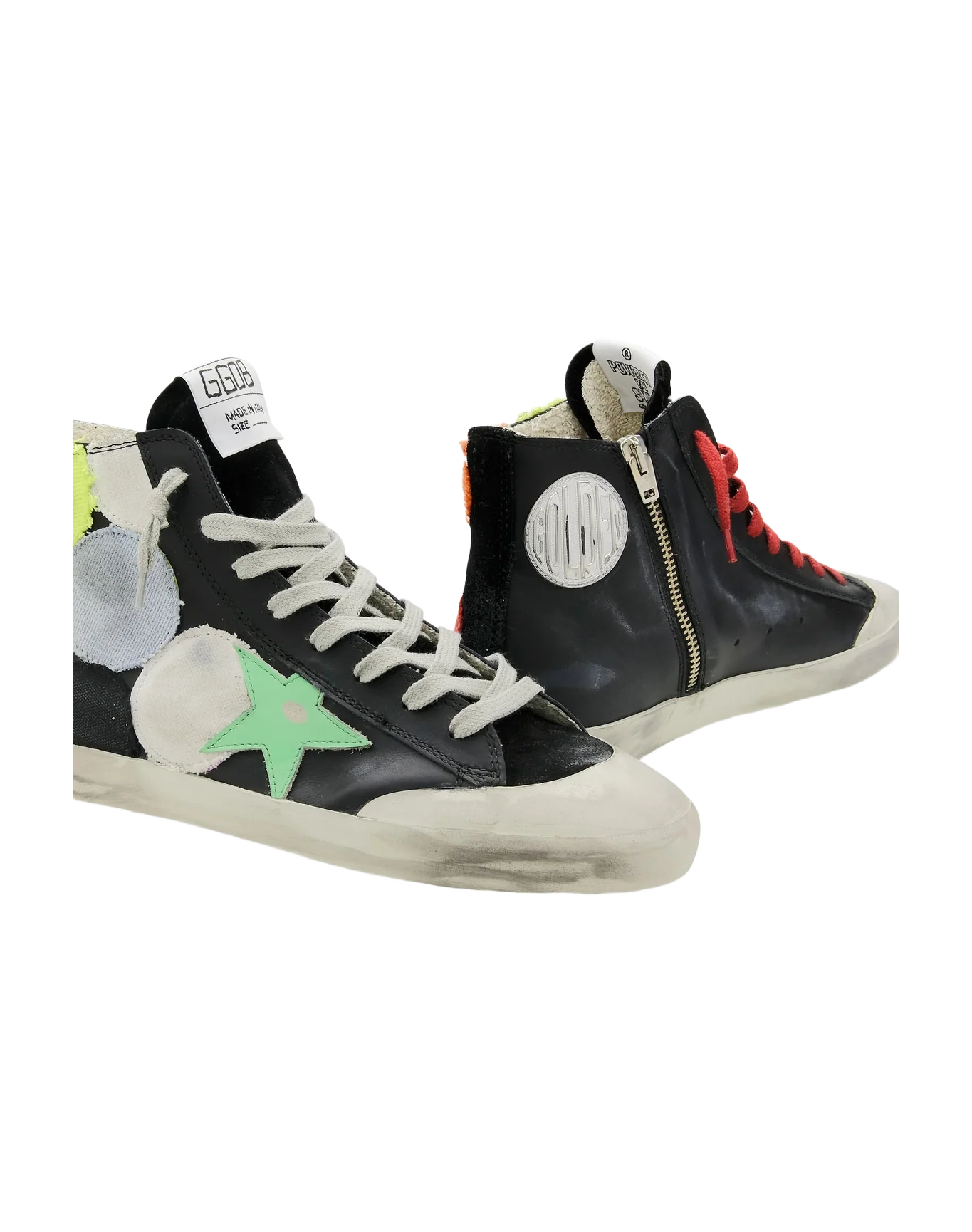 Women | Francy Sneakers with Colored Polka-Dot Patches | Multicolor x Black x Spring Bud Black Brown Leo - Image 5