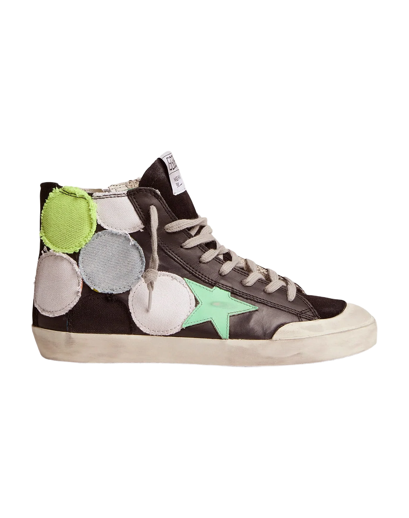 Women | Francy Sneakers with Colored Polka-Dot Patches | Multicolor x Black x Spring Bud Black Brown Leo - Image 6