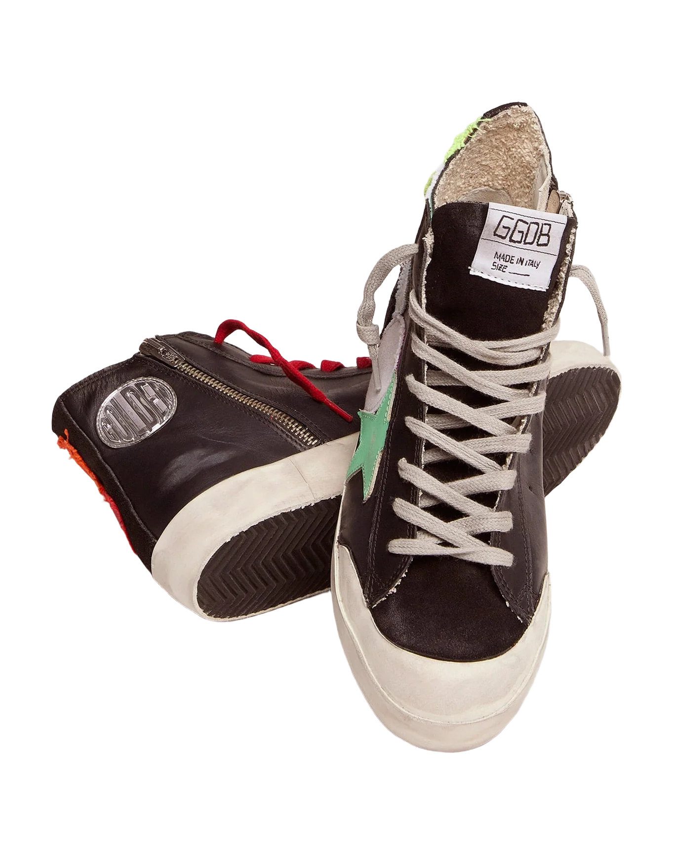 Women | Francy Sneakers with Colored Polka-Dot Patches | Multicolor x Black x Spring Bud Black Brown Leo - Image 7