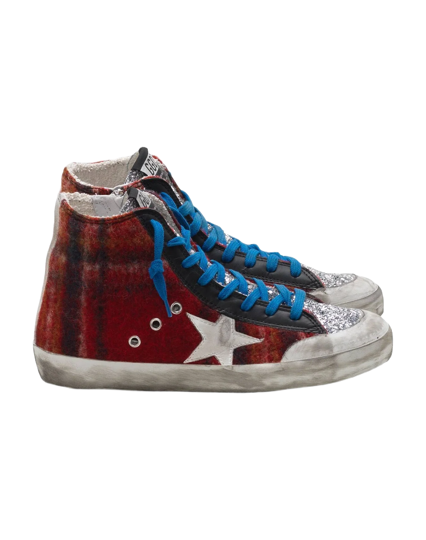 Women | Francy with Tartan Upper & Glitter Tongue - Image 2