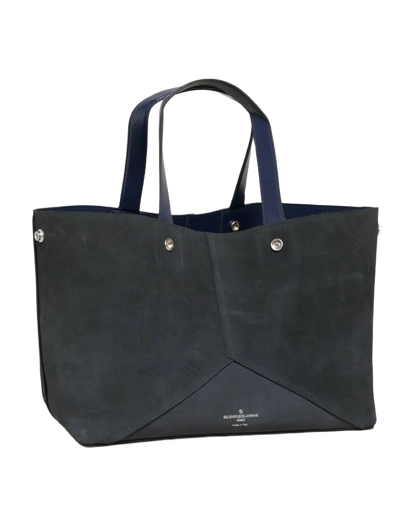 Women | Golden Shopping Bag Navy - Image 2