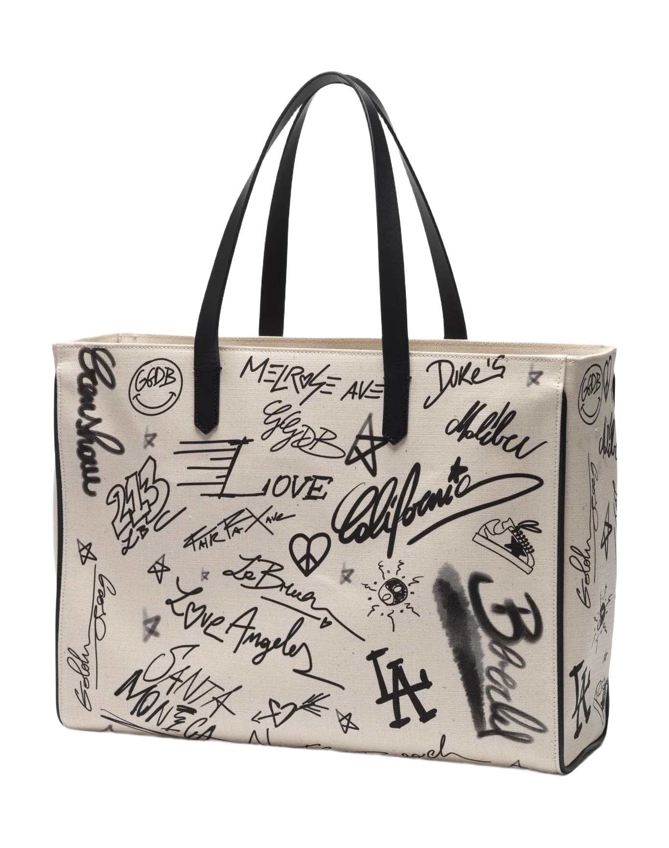 Women | Graffiti Print East-West California Bag - Image 3