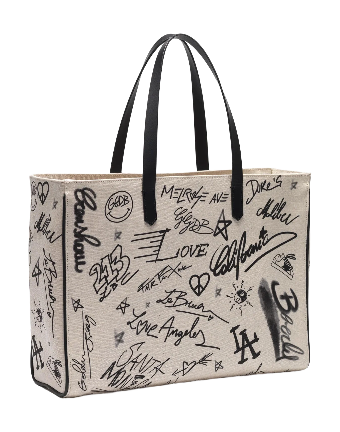 Women | Graffiti Print East-West California Bag - Image 5